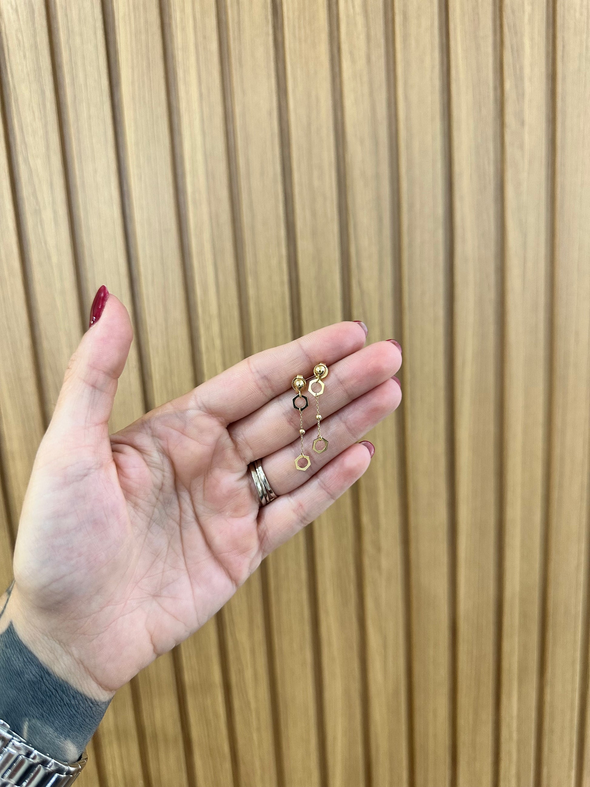 ORECCHINI PENDENTI ORO 18KT