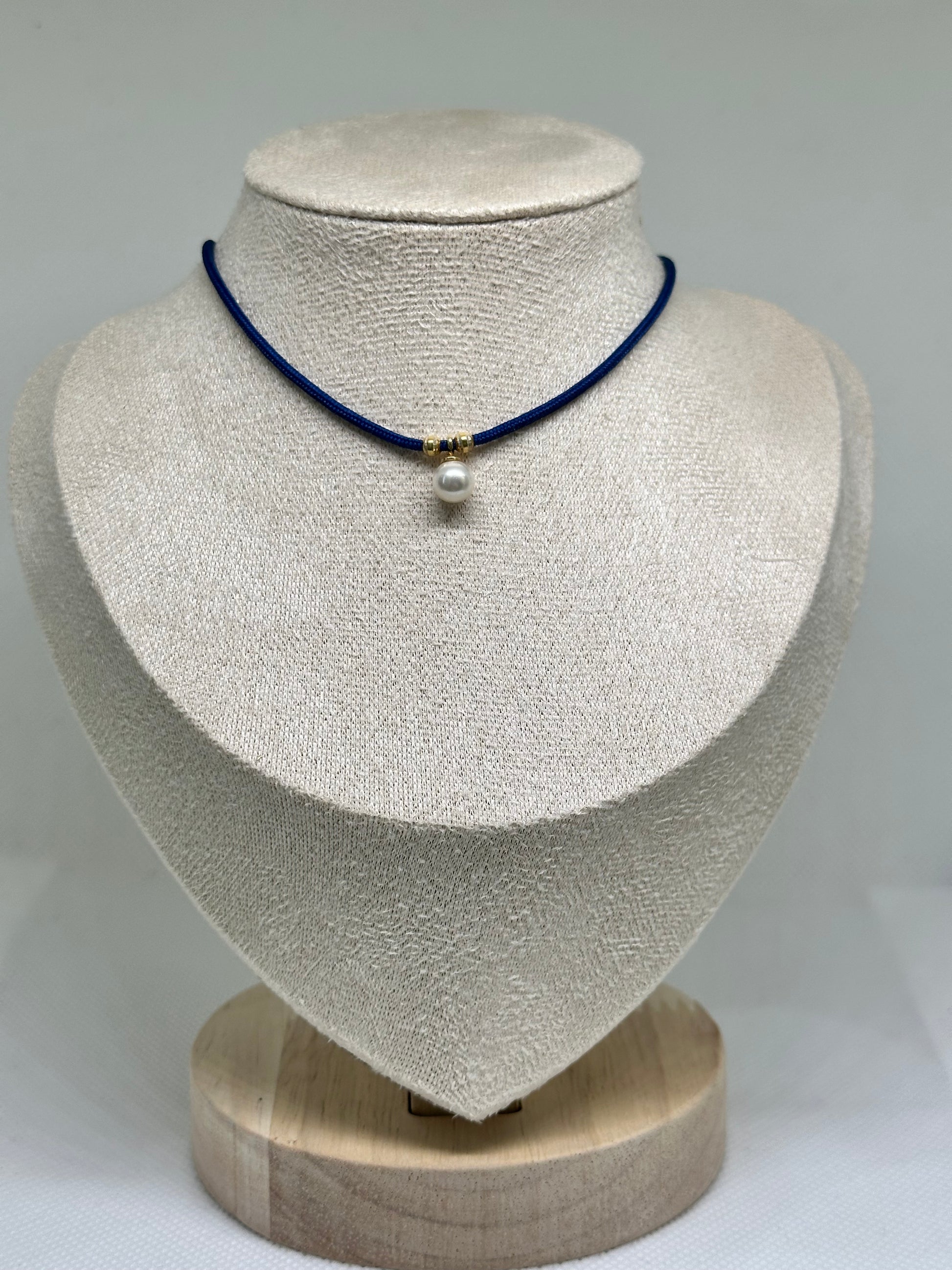 CHOKER PERLINA ARGENTO