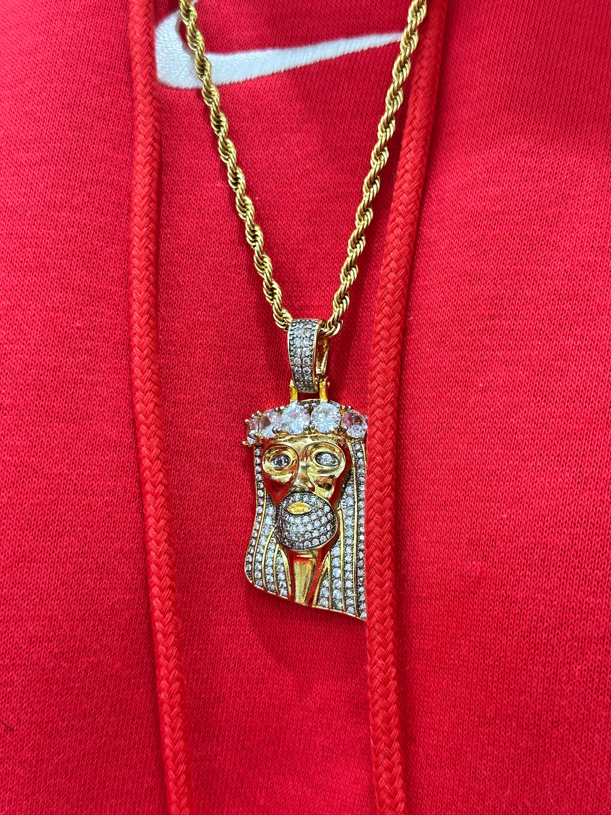 COLLANA JESUS ACCIAIO