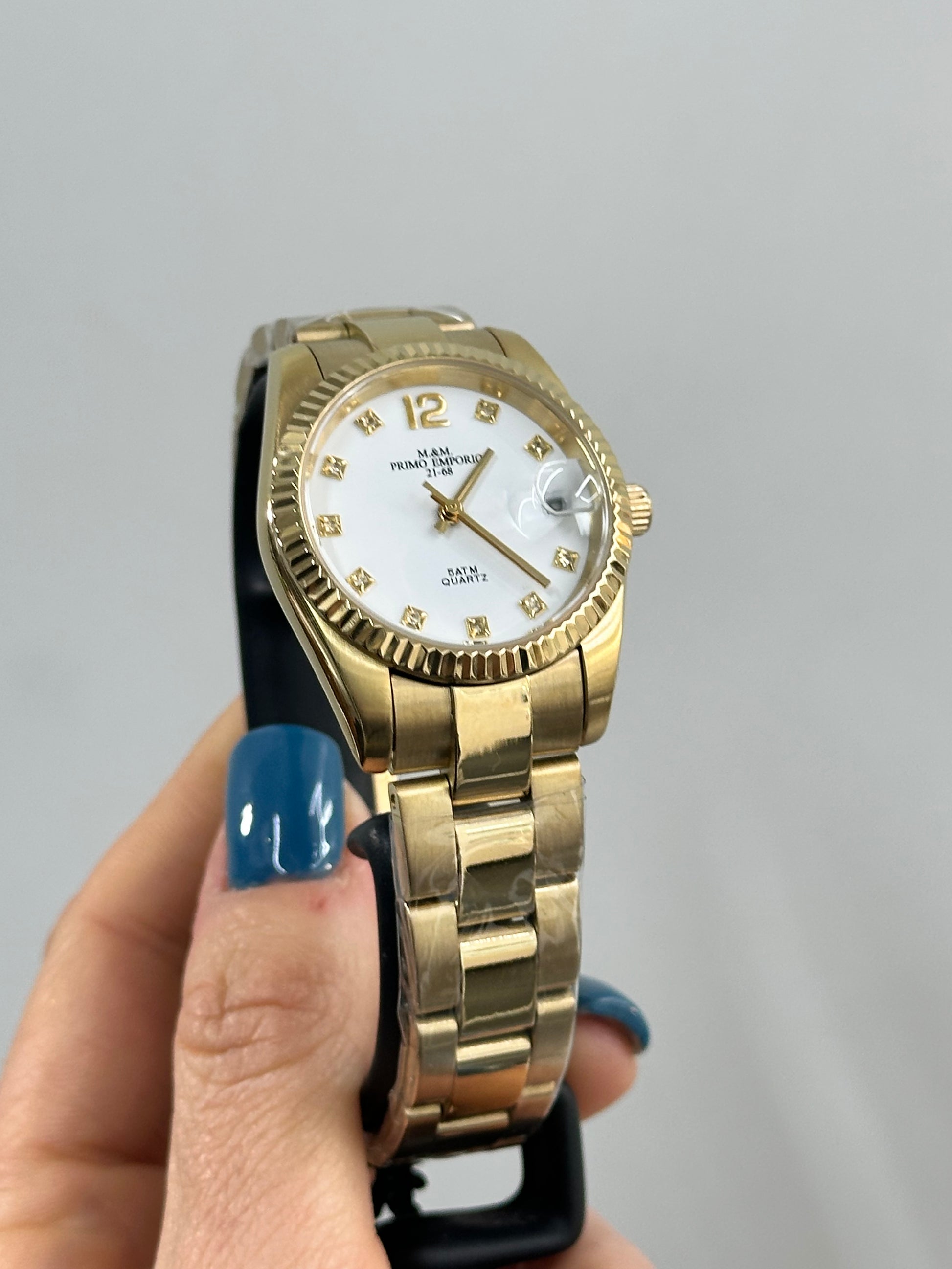 OROLOGIO PRIMO EMPORIO TOTAL GOLD QUADRANTE BIANCO