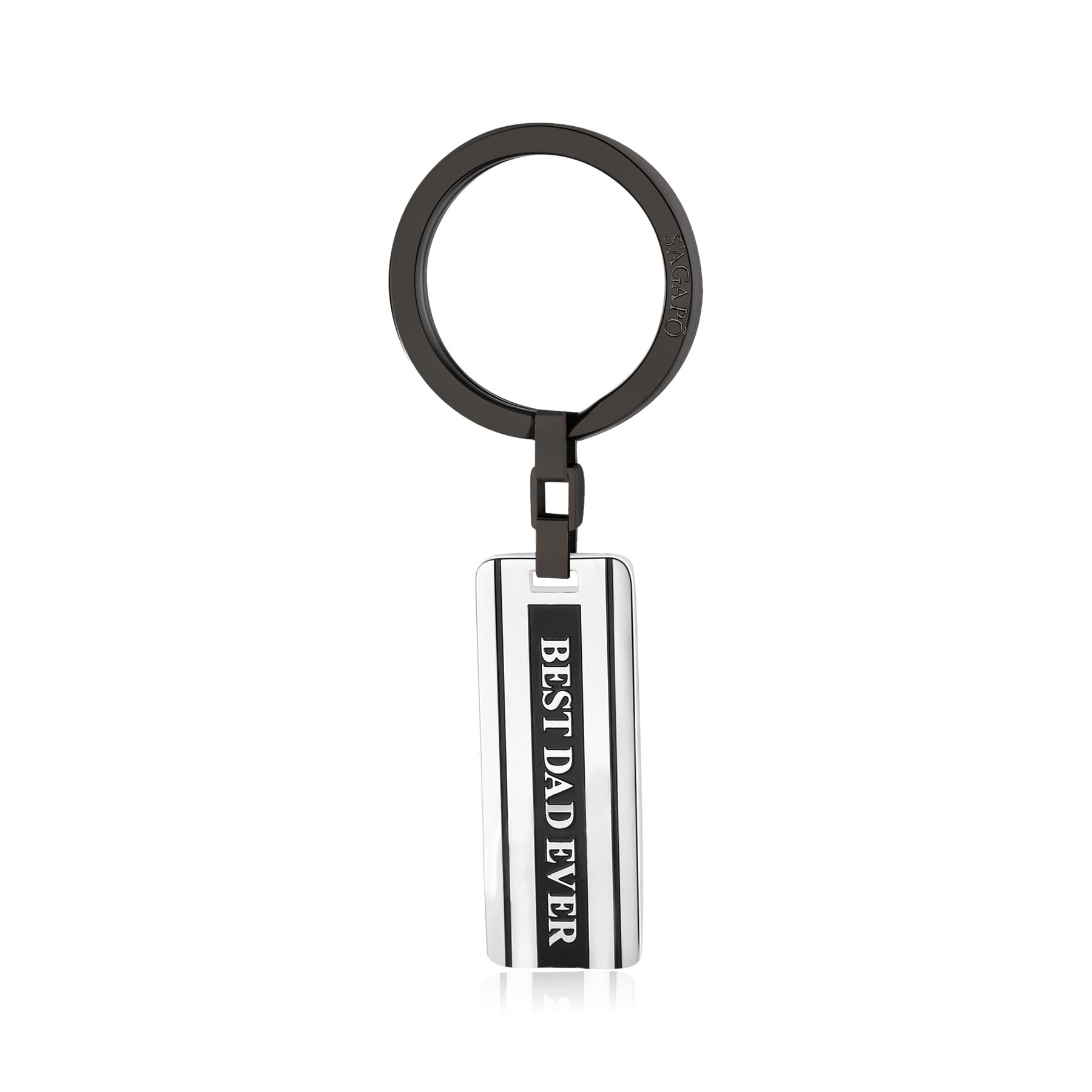 PORTACHIAVI BEST DAD EVER S'AGAPO