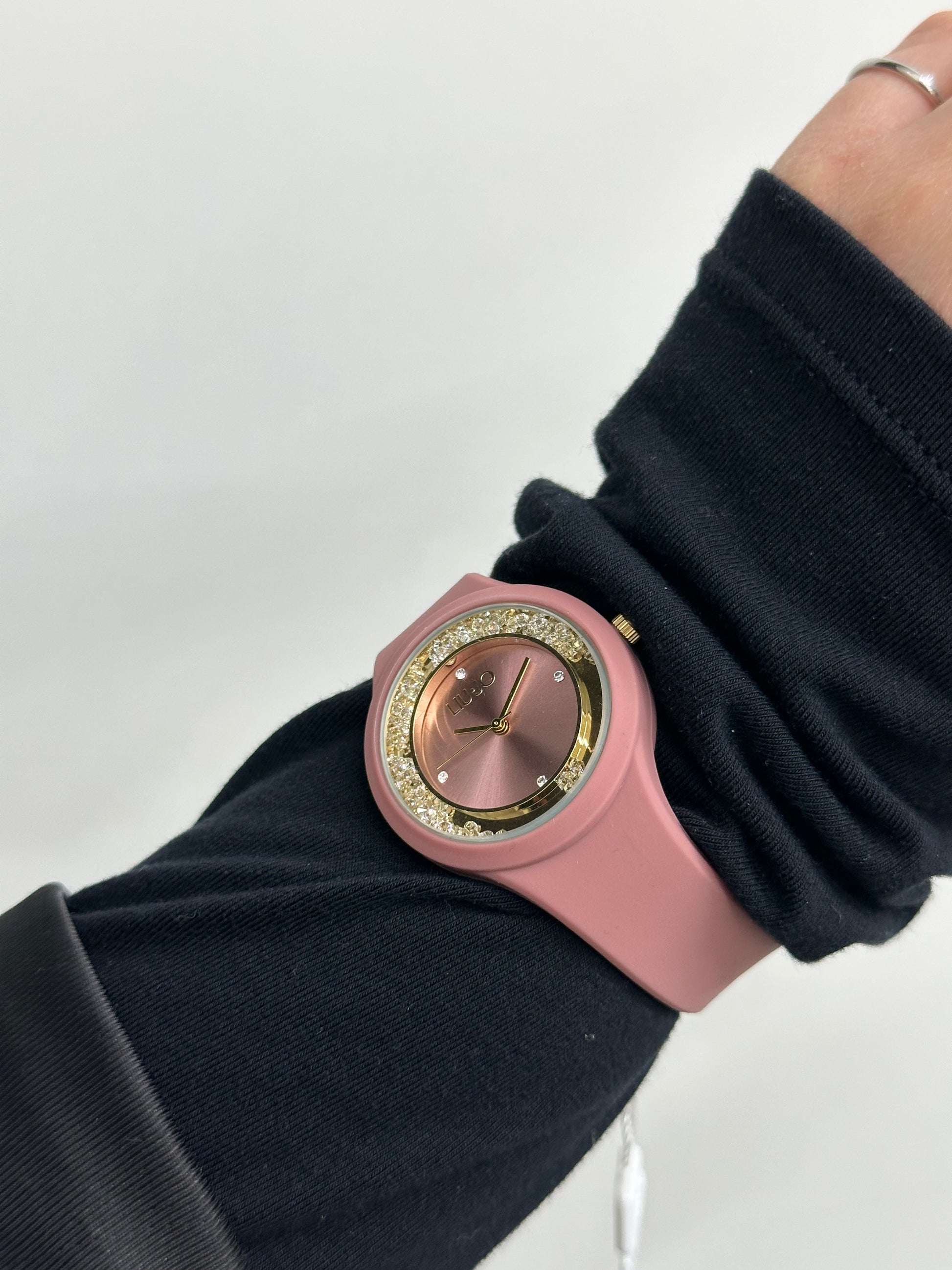 OROLOGIO LIU JO IN GOMMA ROSA SCURO