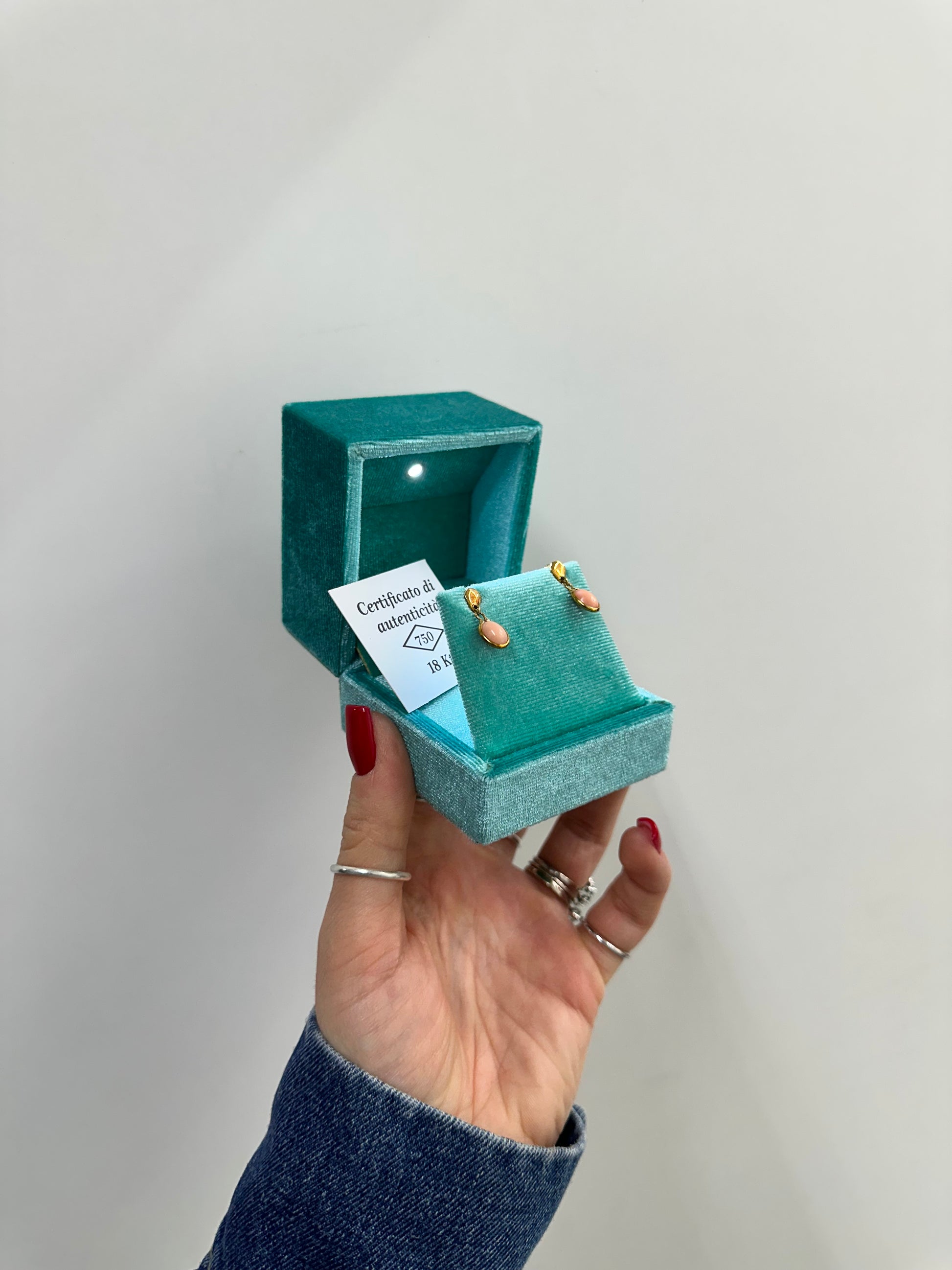 ORECCHINI PENDENTI ORO 18KT