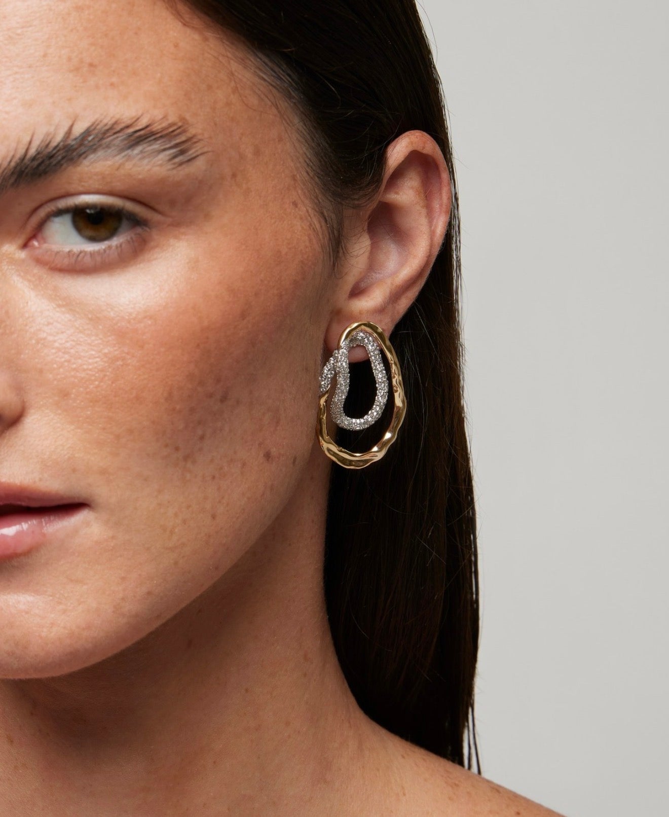 ORECCHINI IN ARGENTO DORATO CON ZIRCONI SOGNI