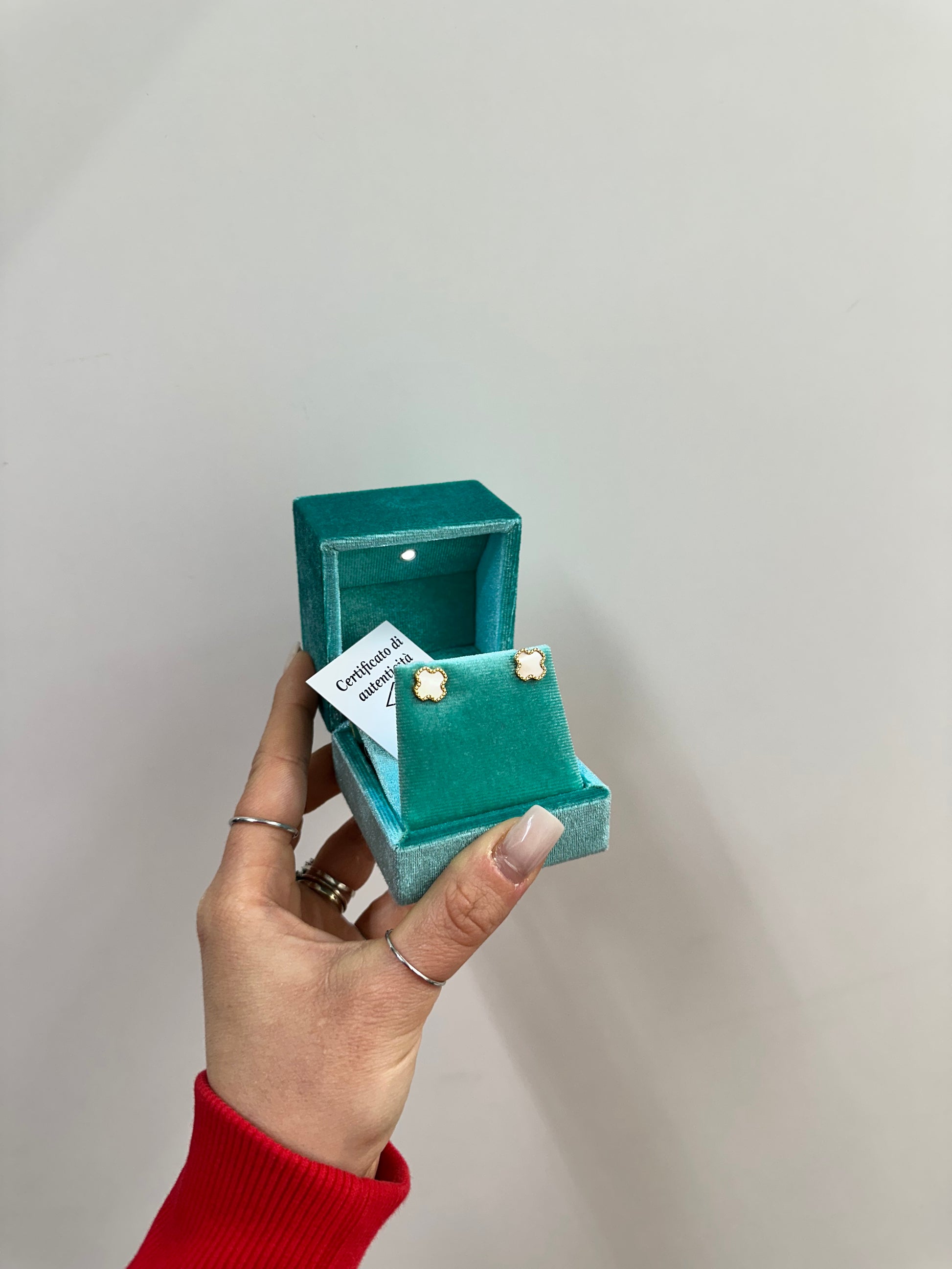 ORECCHINI QUADRIFOGLIO ORO 18KT