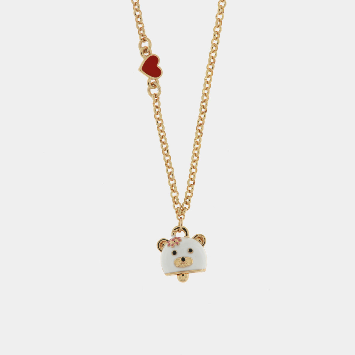 COLLANA AMO CAPRI CAMPANELLA A FORMA DI TEDDY