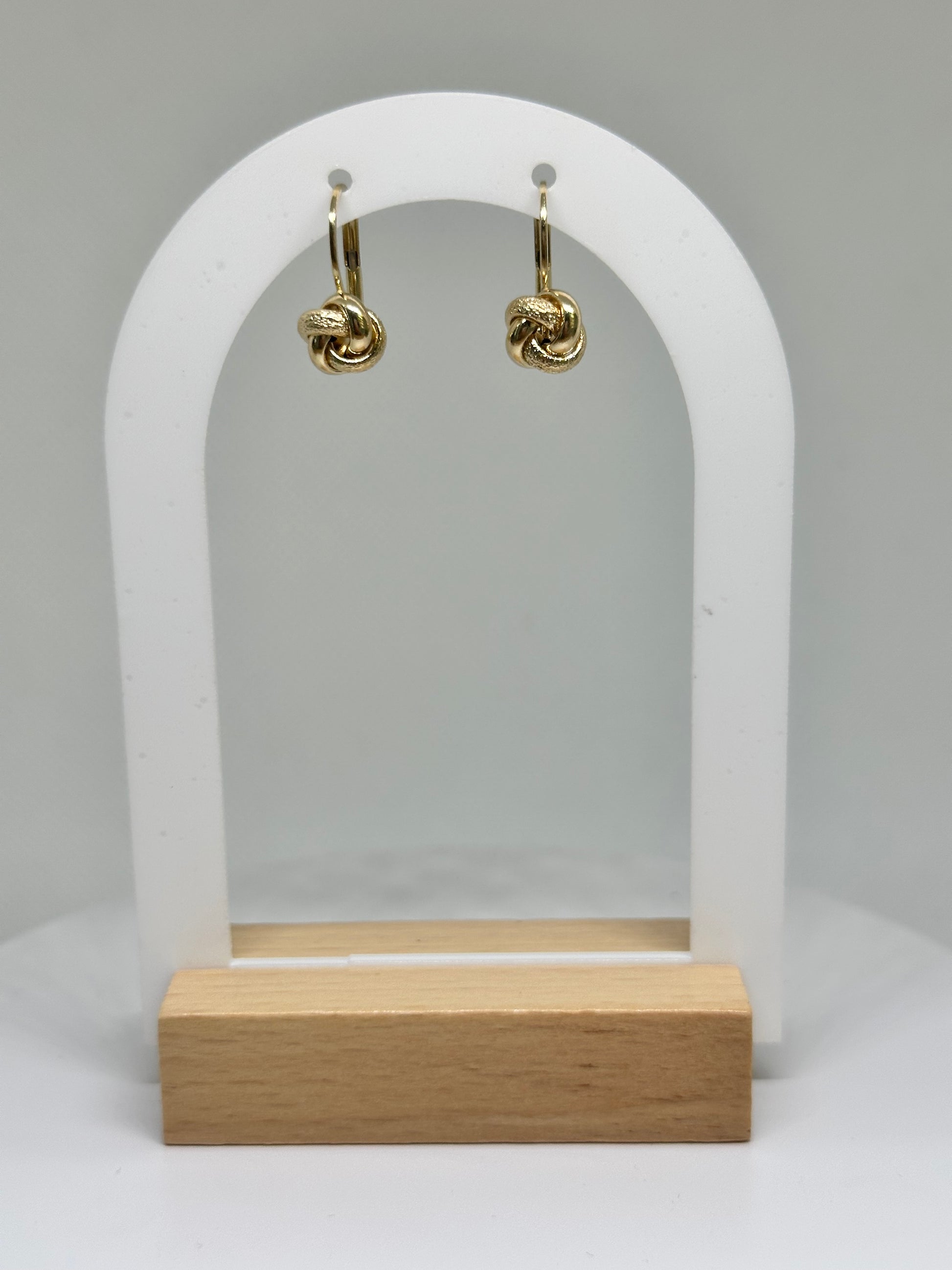 ORECCHINI NODINO ORO 18KT MONACHELLA