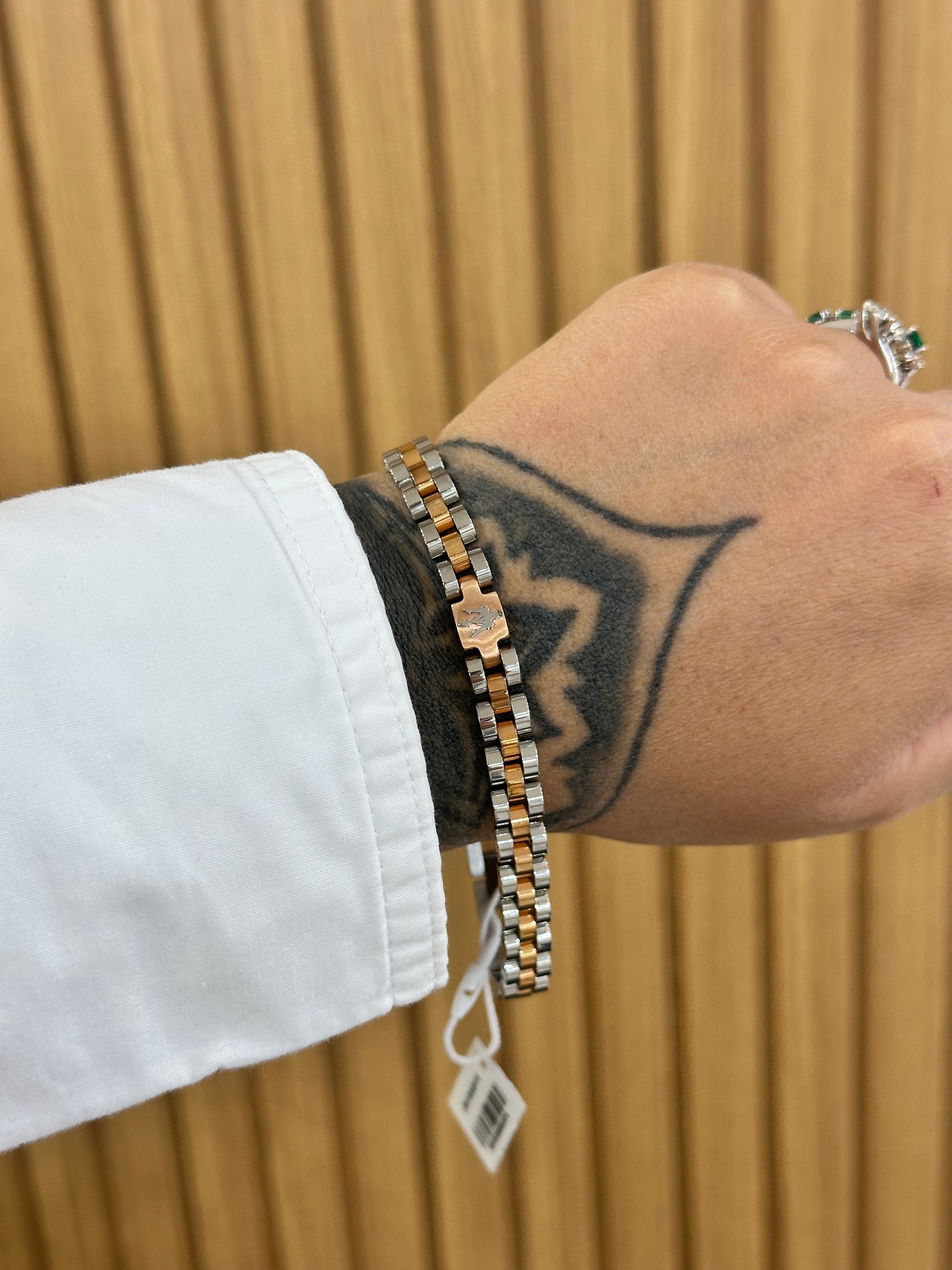 BRACCIALE MASERATI LOGO CENTRALE ROSATO