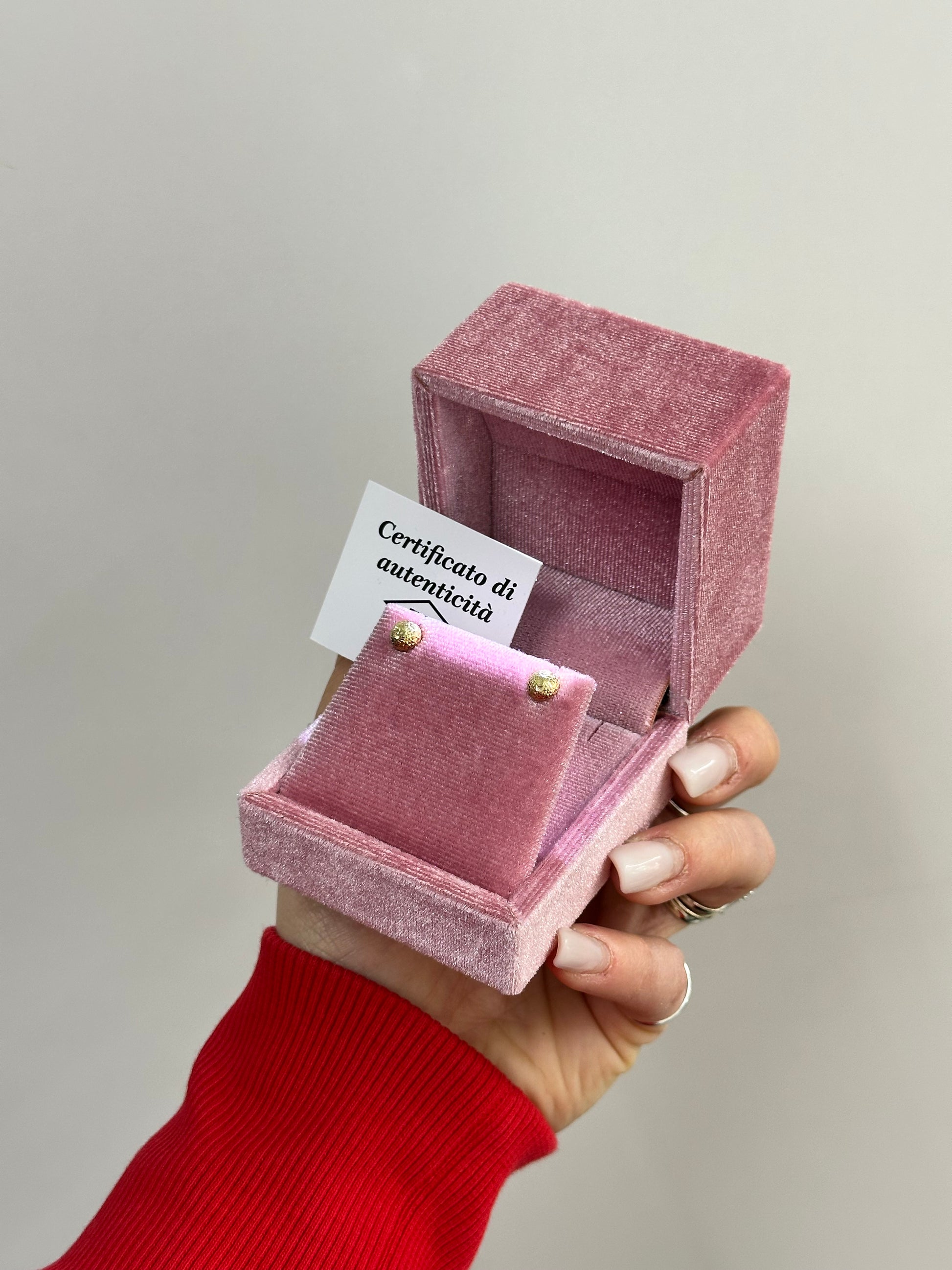 ORECCHINI SFERA ORO 18KT