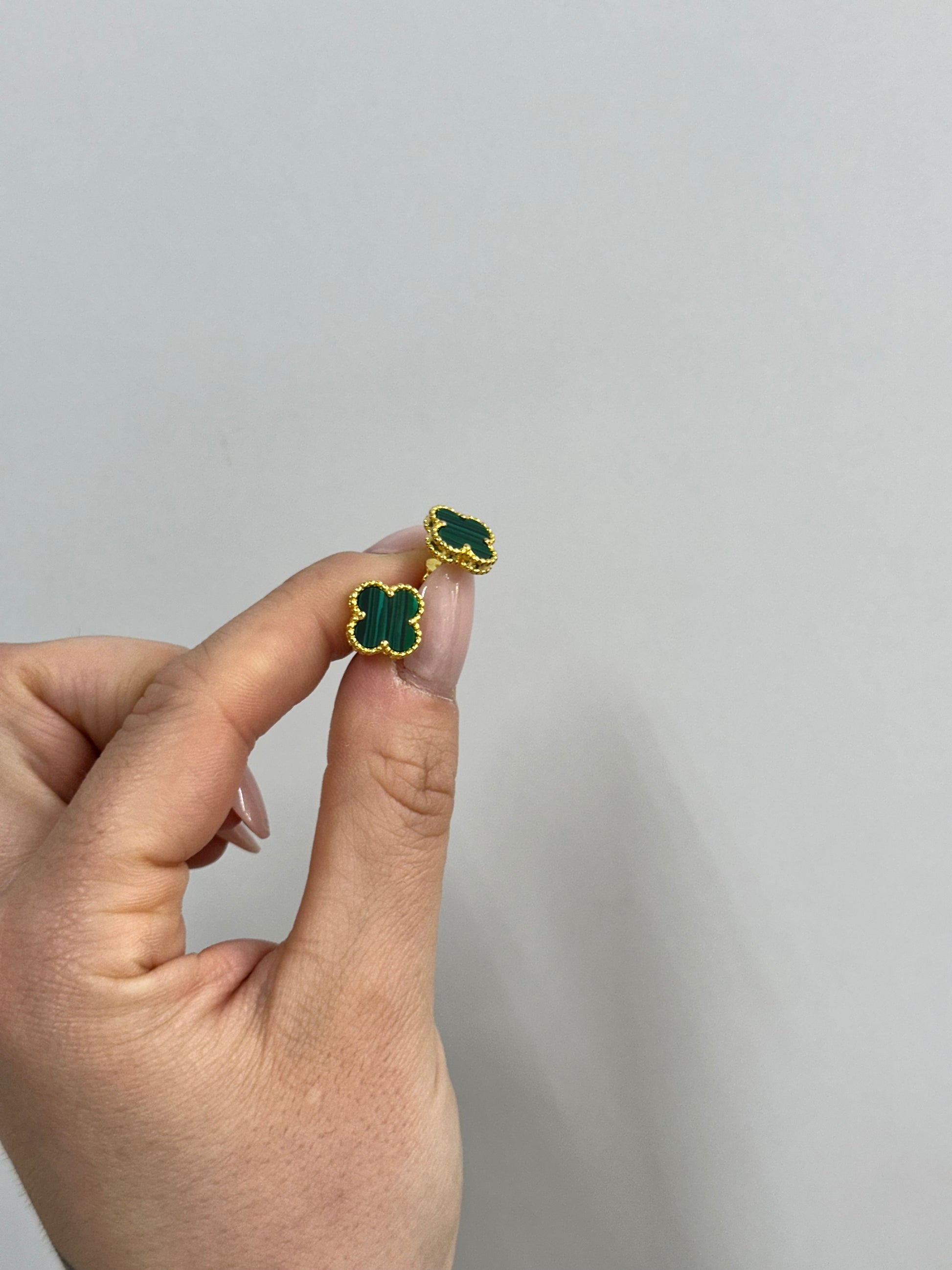 ORECCHINI QUADRIFOGLI GREEN PICCOLI