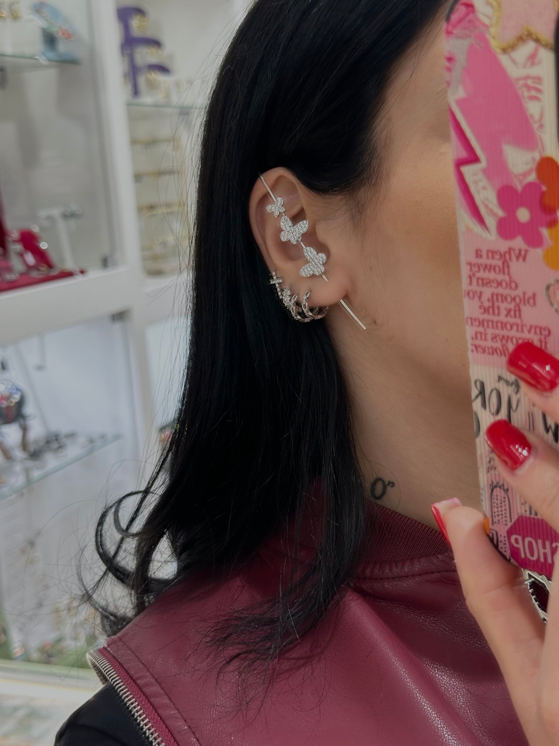 ORECCHINO BUTTERFLY ARGENTO 925