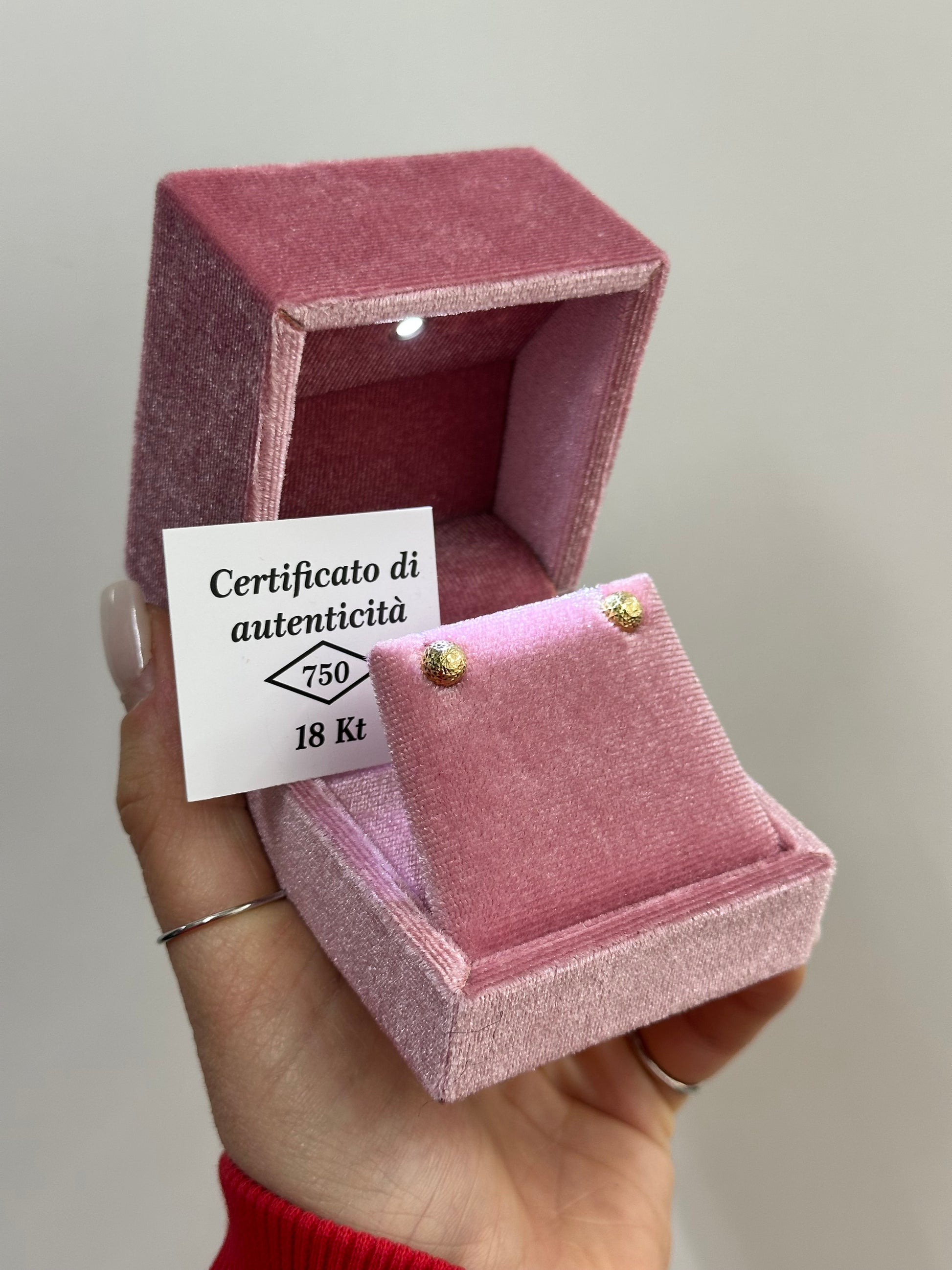 ORECCHINI SFERA ORO 18KT