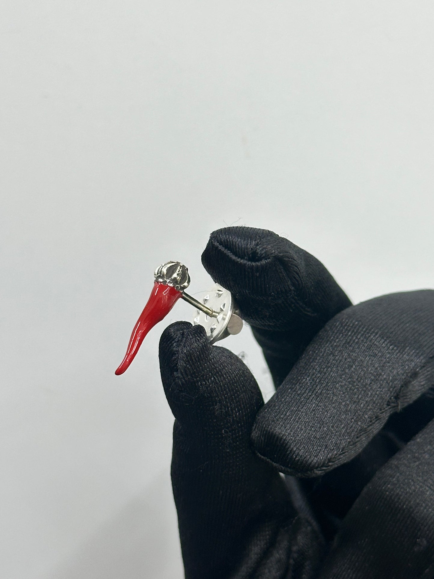 SPILLA CORNO IN ARGENTO 925
