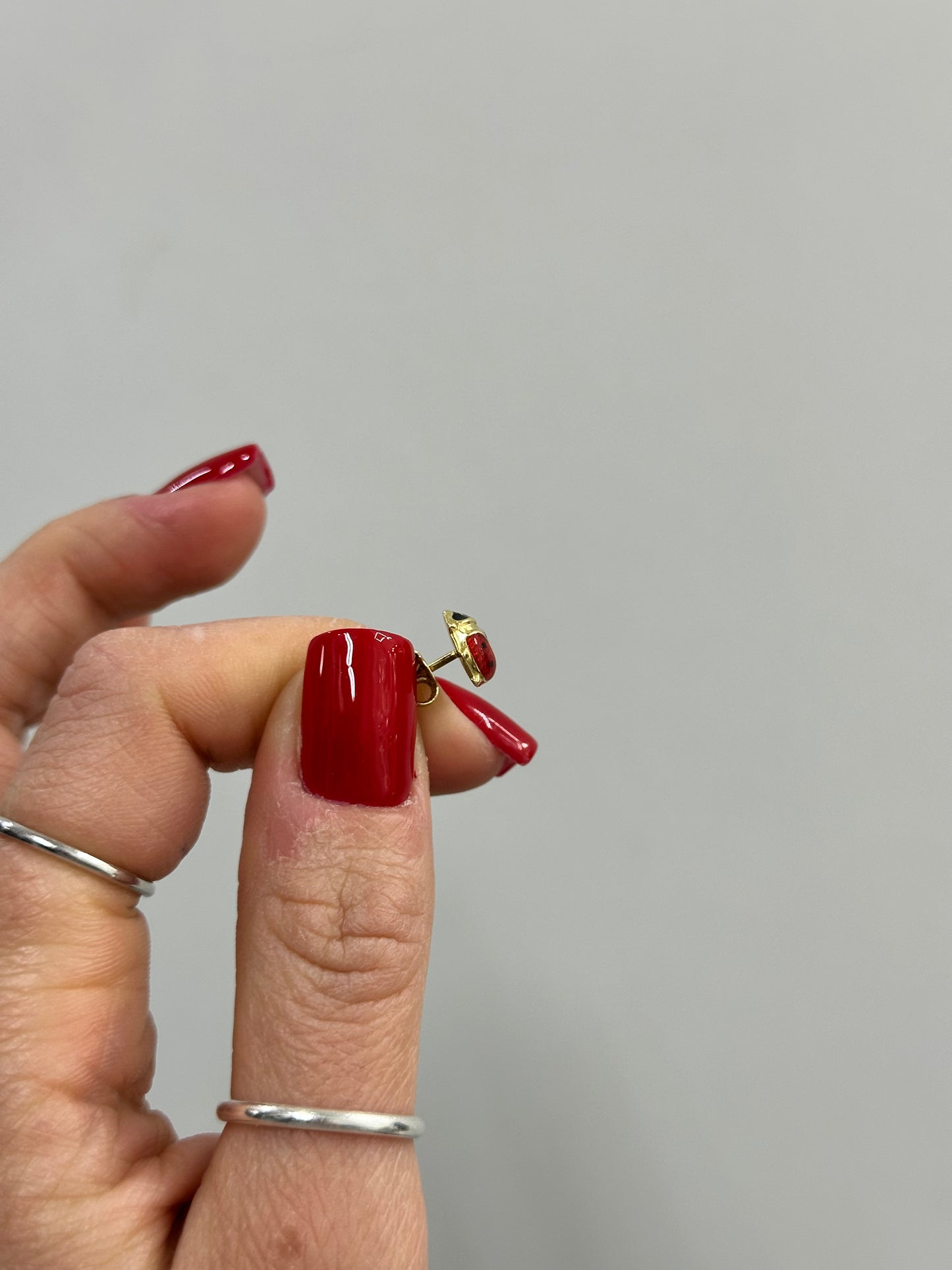 ORECCHINI COCCINELLA ORO 18KT