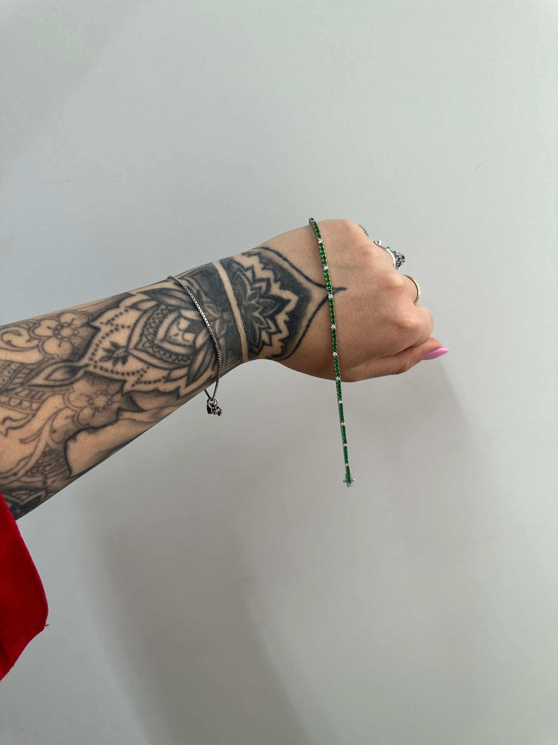 BRACCIALE TENNIS ALTERNATO GREEN