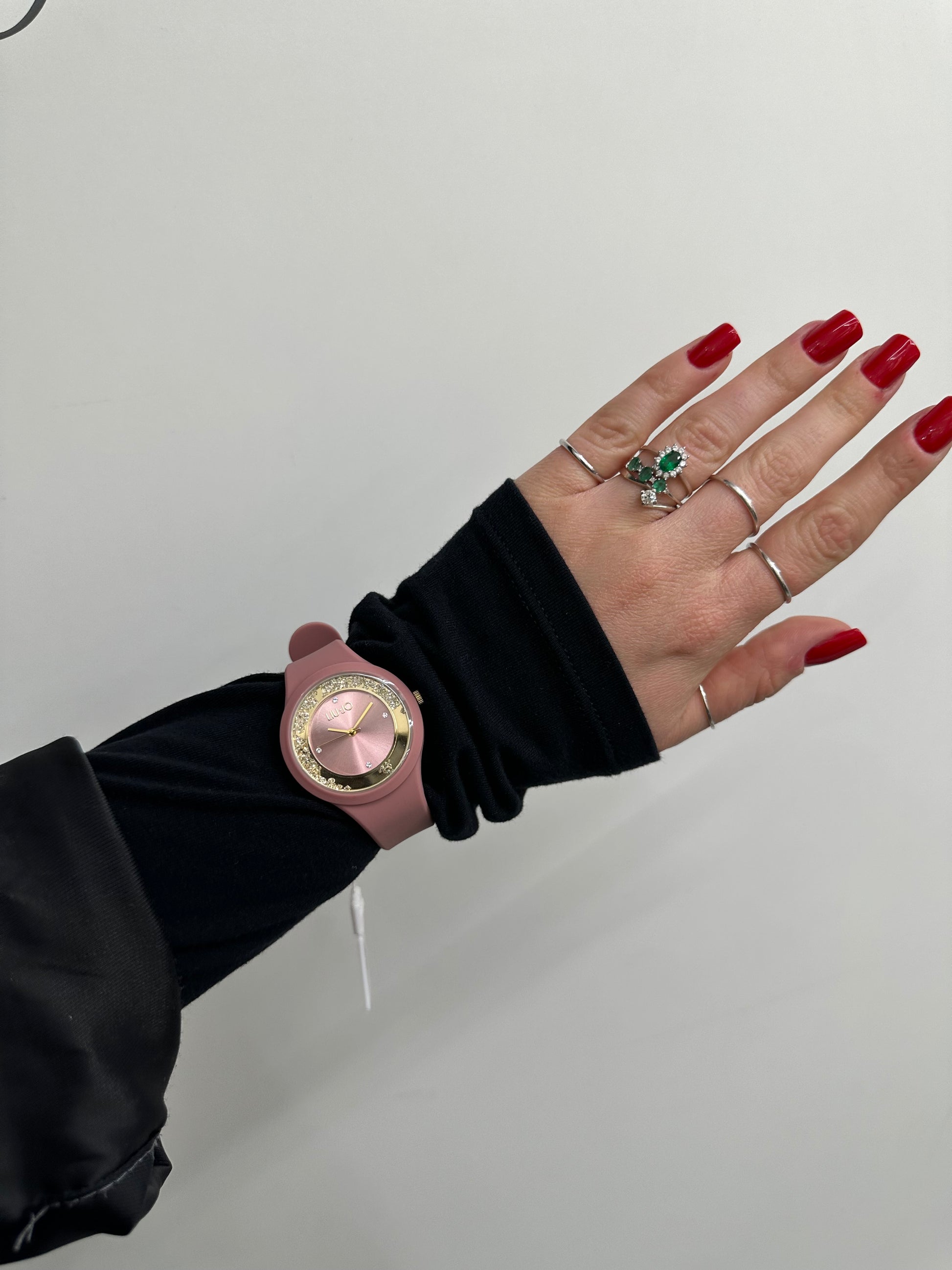 OROLOGIO LIU JO IN GOMMA ROSA SCURO