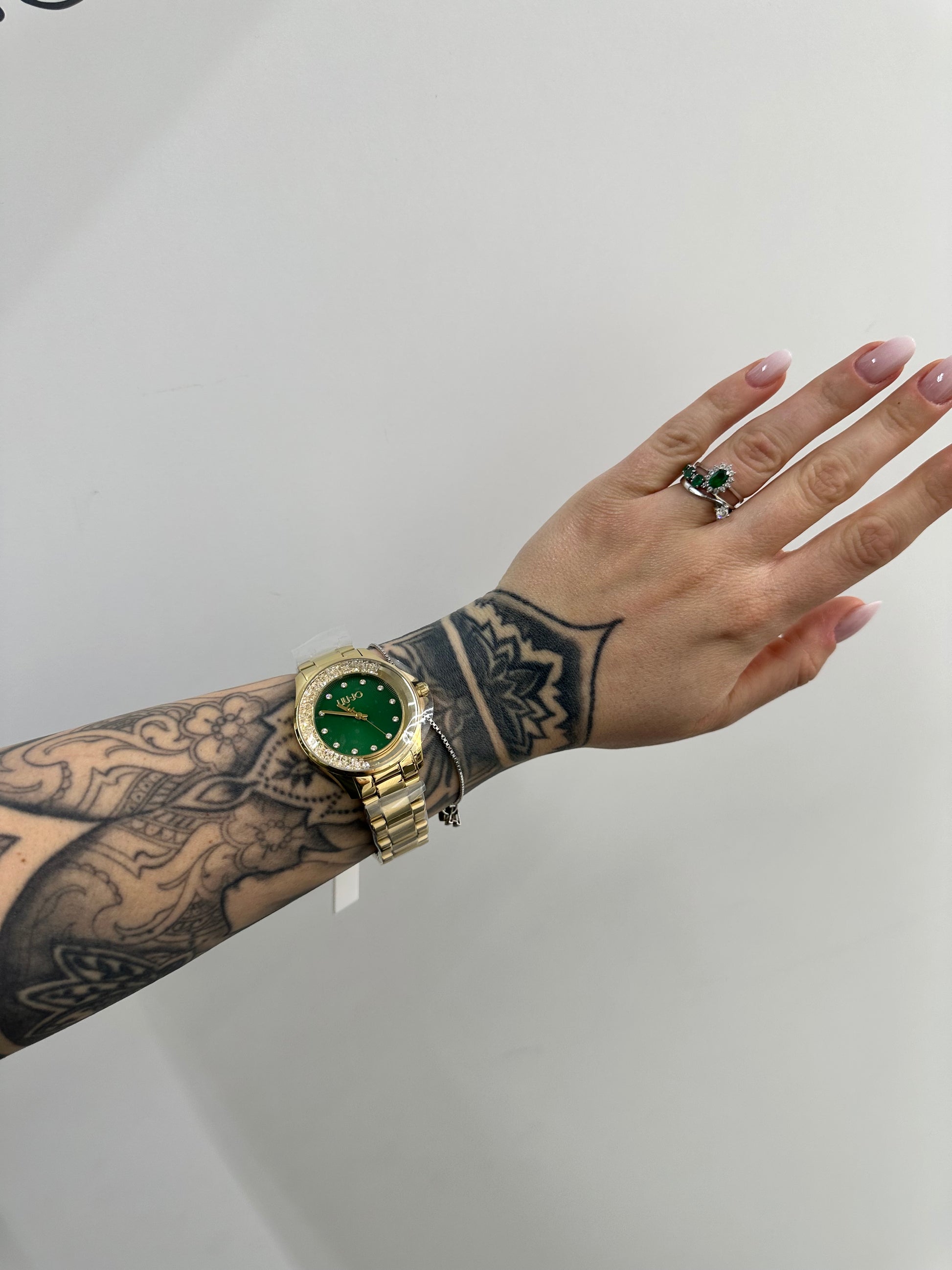 OROLOGIO LIU JO QUADRANTE VERDE E ZIRCONI