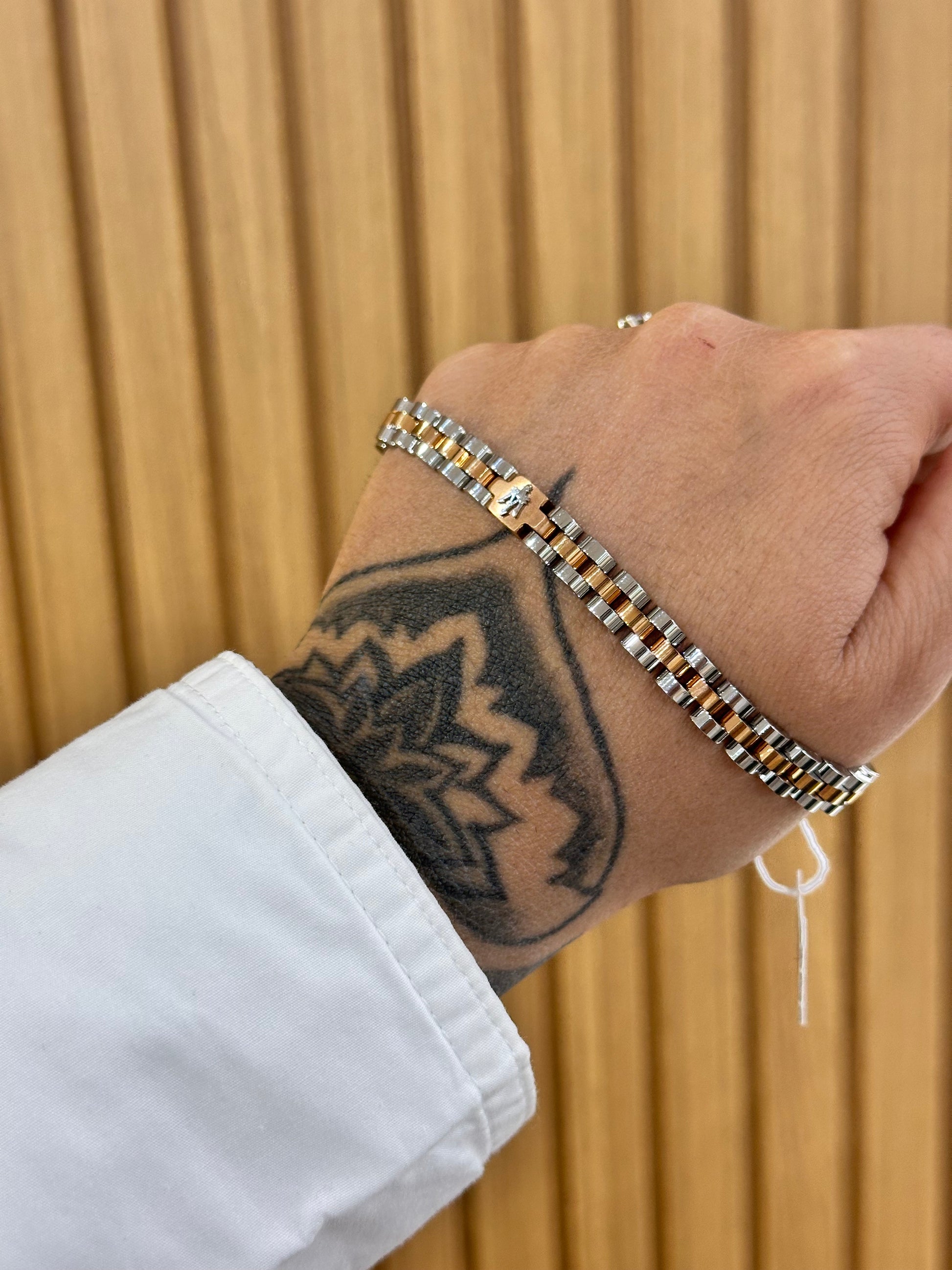 BRACCIALE MASERATI LOGO CENTRALE ROSATO