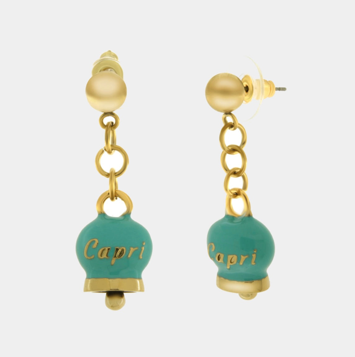 ORECCHINI AMO CAPRI CON CAMPANELLA TIFFANY IN ACCIAIO