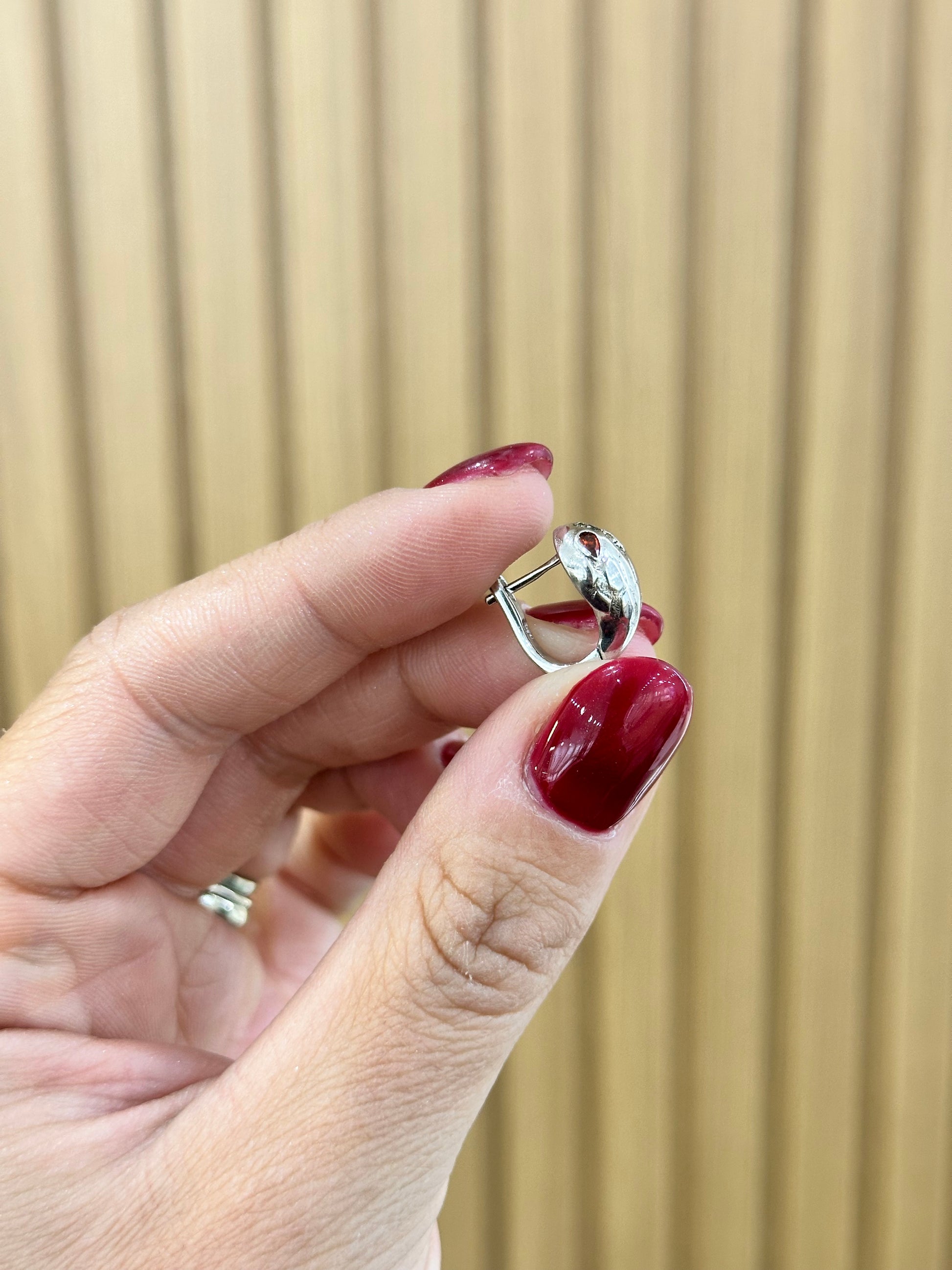 ORECCHINI SNAKE ARGENTO