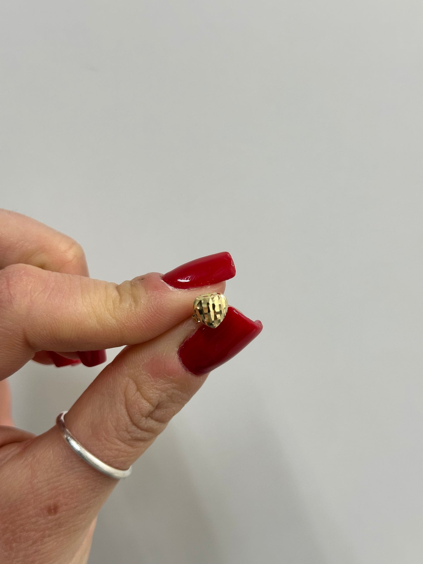 ORECCHINI CUORICINI BOMBATI ORO 18KT