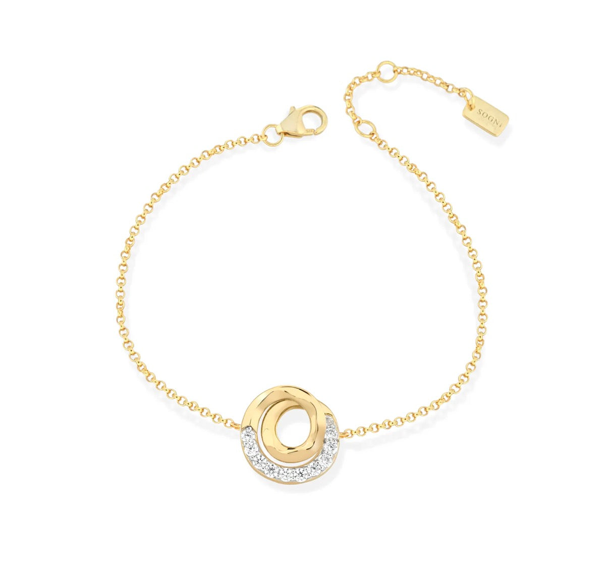 BRACCIALE IN ARGENTO DORATO SOGNI