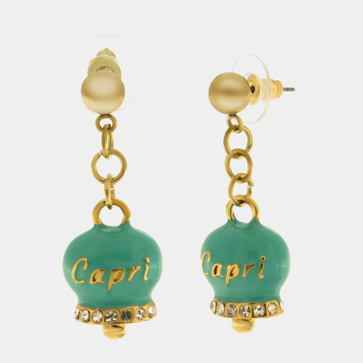 ORECCHINI AMO CAPRI IN METALLO CON CAMPANELLA TIFFANY