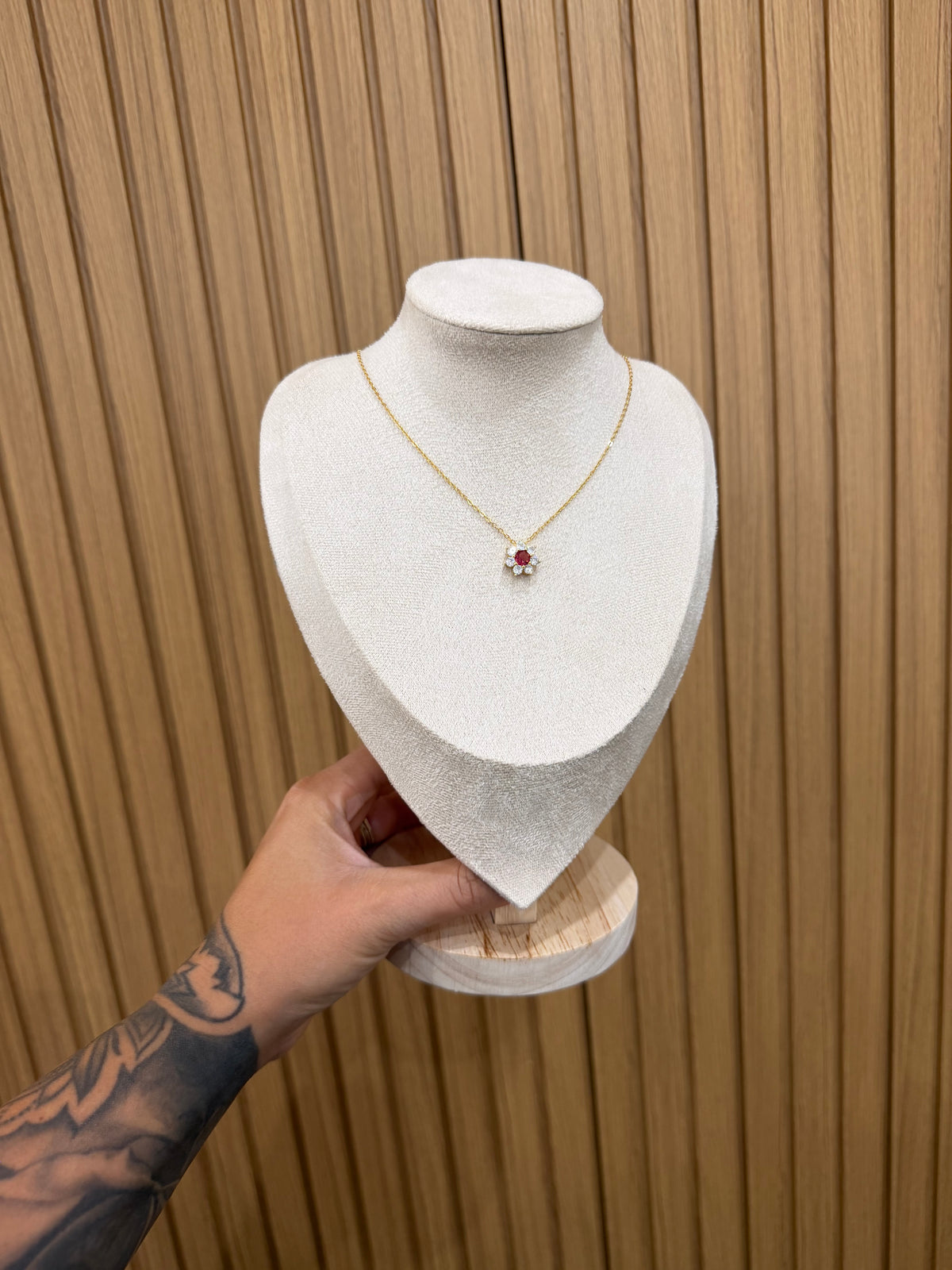 COLLANA PUNTO LUCE FLOWER ARGENTO 925