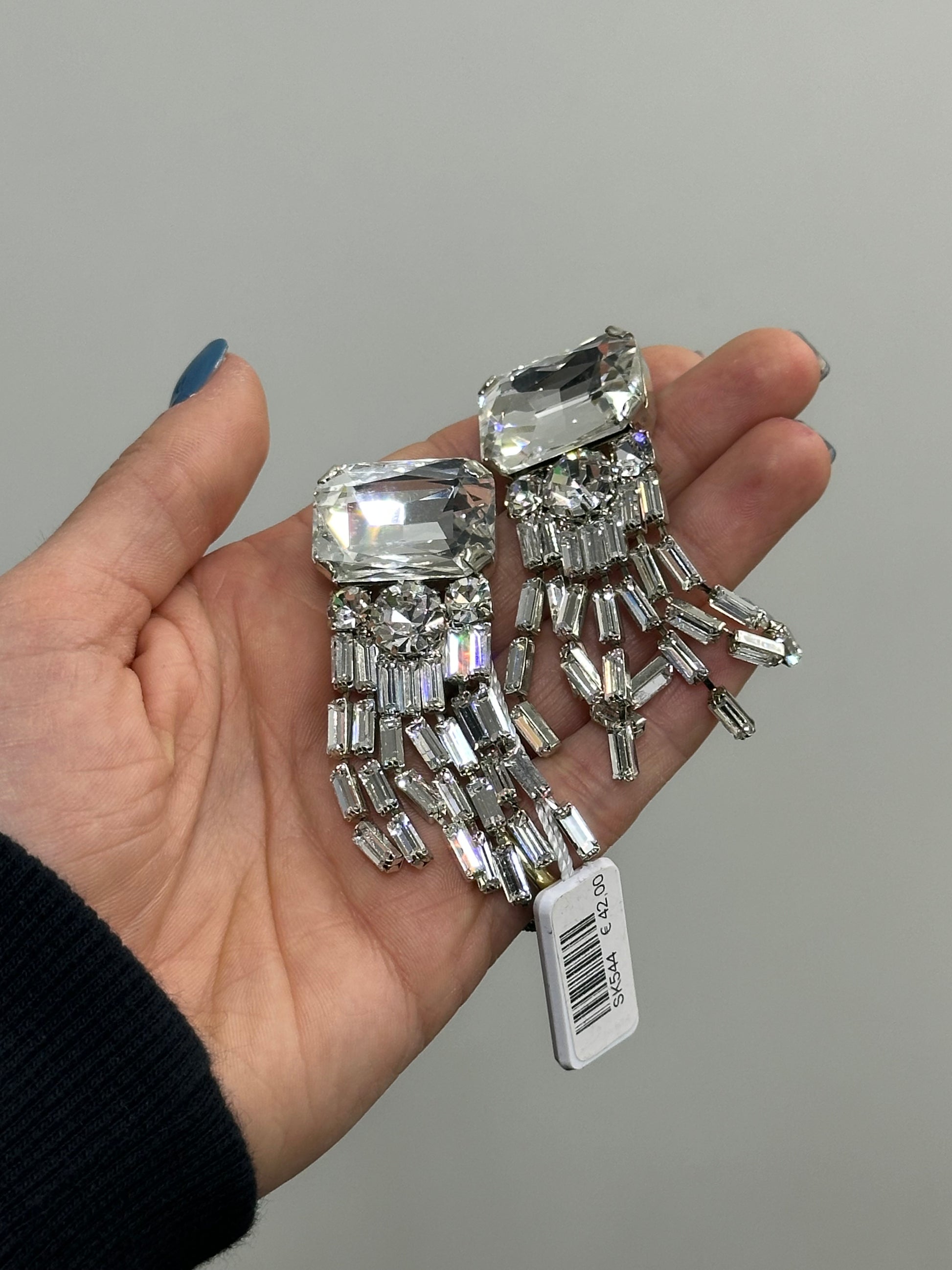 ORECCHINI SAKI PIETRE BIANCHE