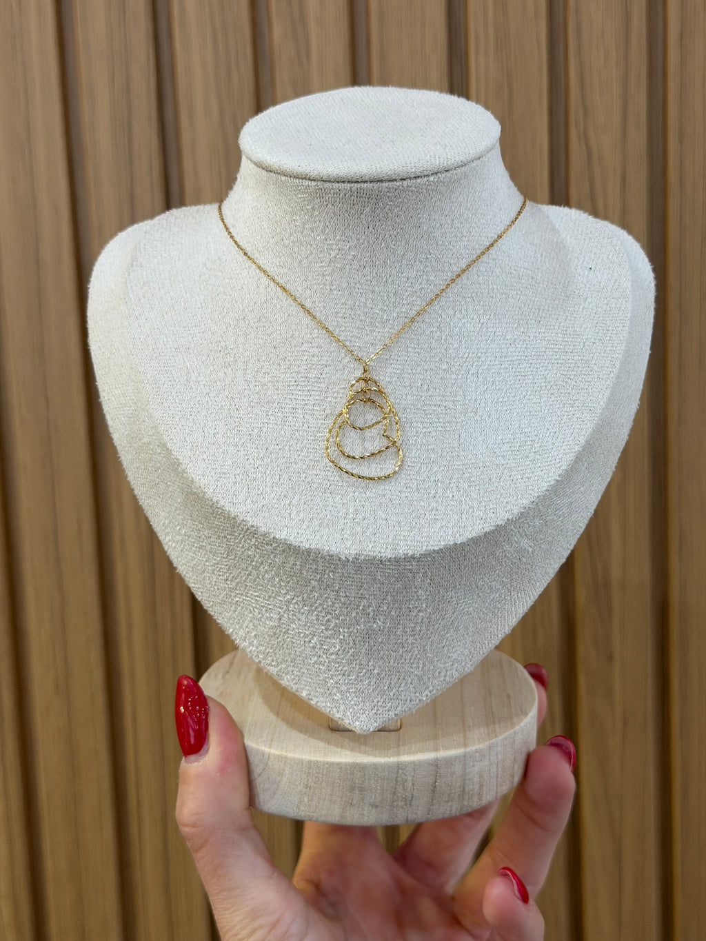 COLLANA CUORI DANA ORO 9 CARATI