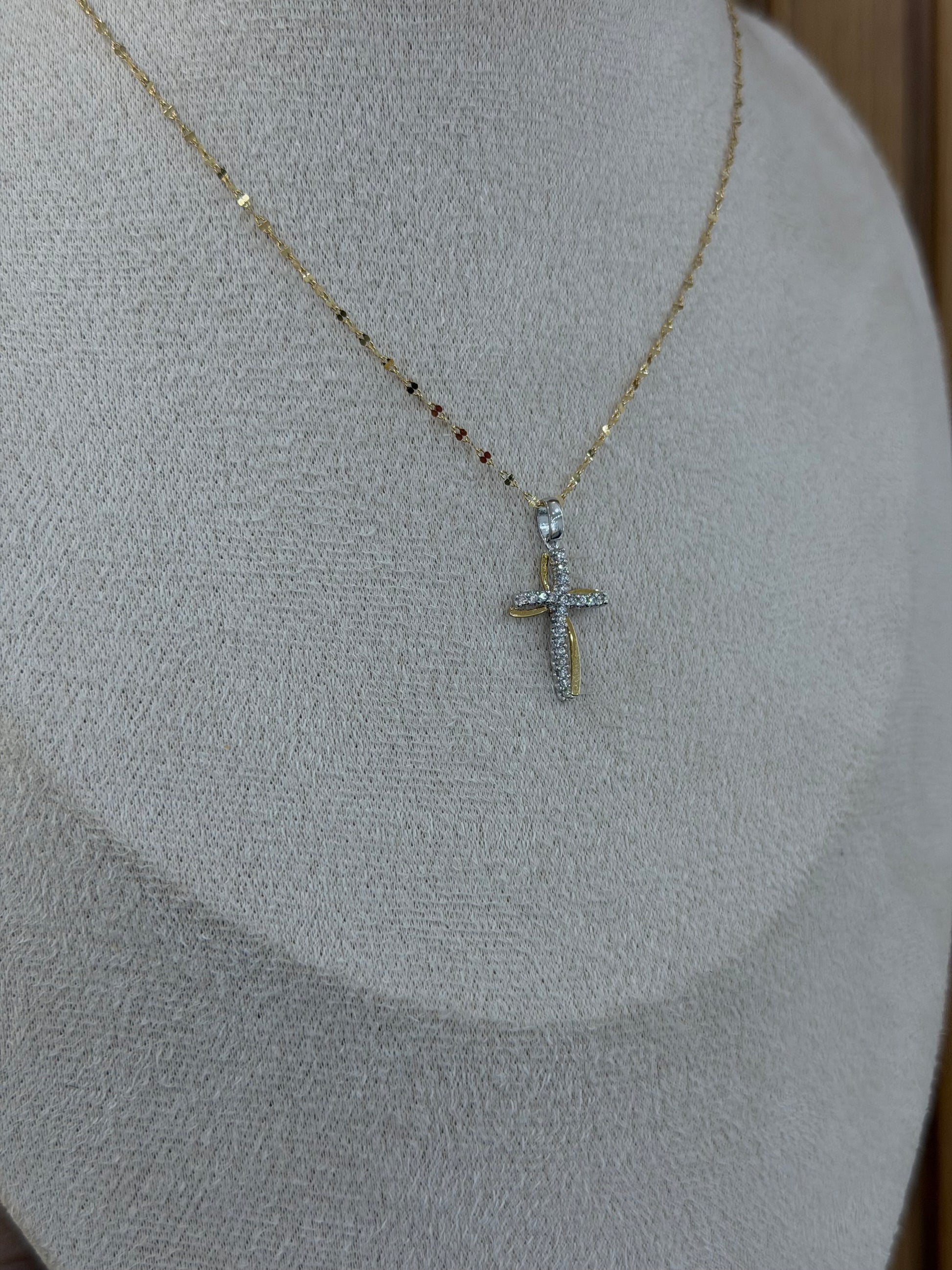 COLLANA ORO 18KT CON CROCE