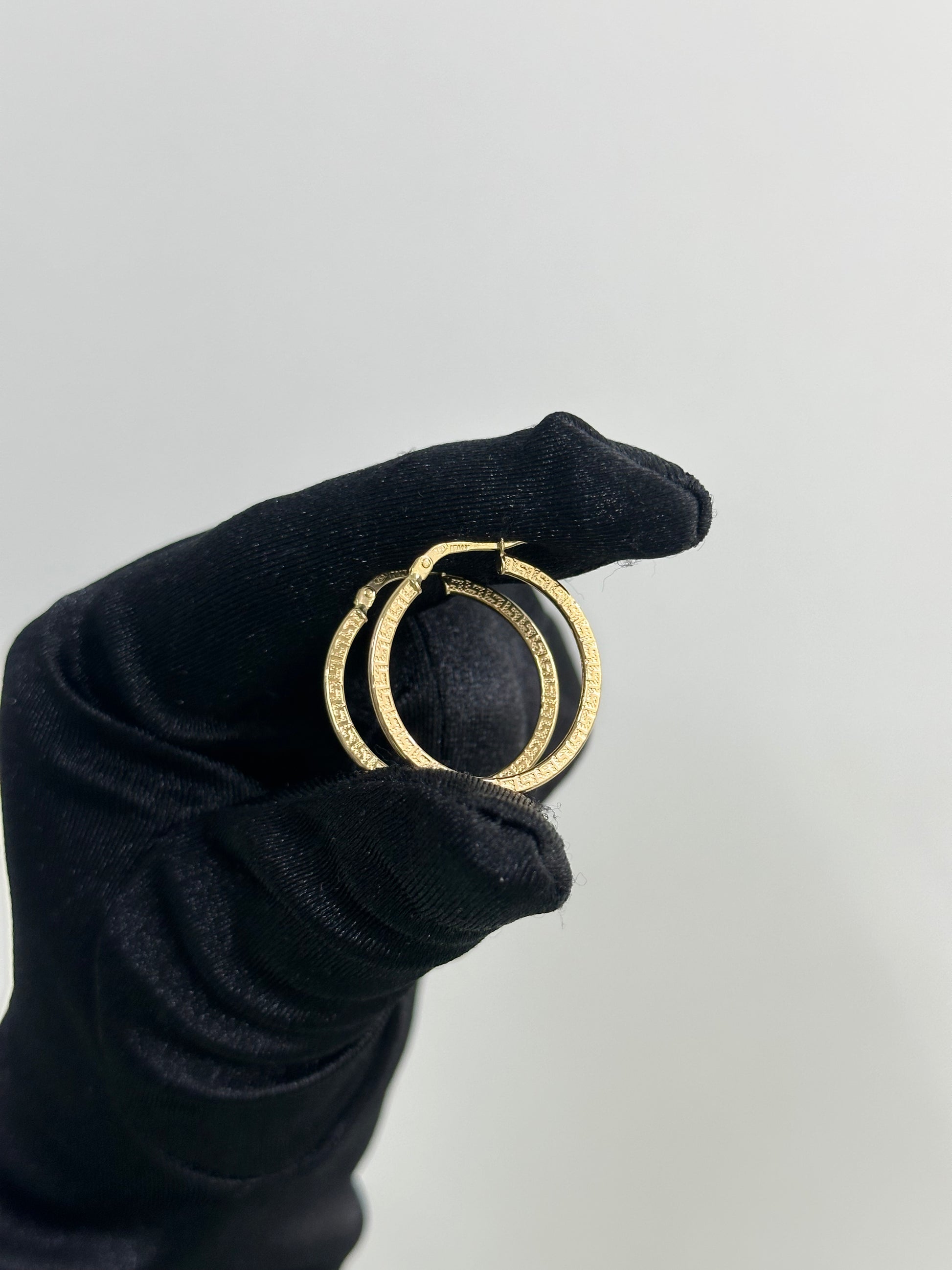 CERCHI IN ORO 18KT CON GRECA