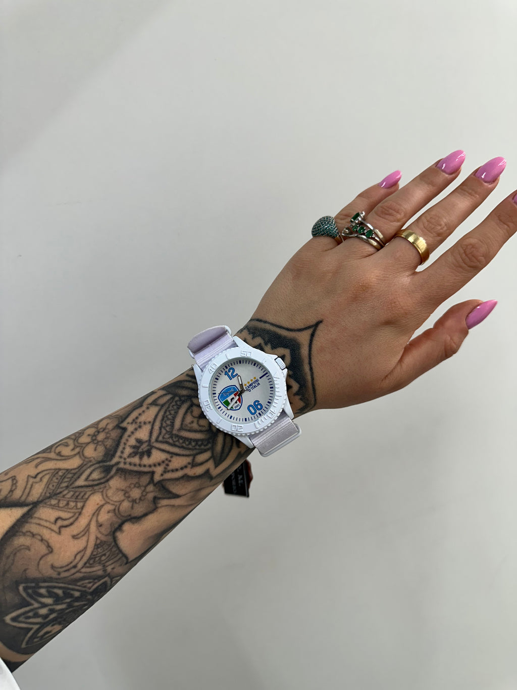 OROLOGIO NAPOLI CAMPIONE TOTAL WHITE