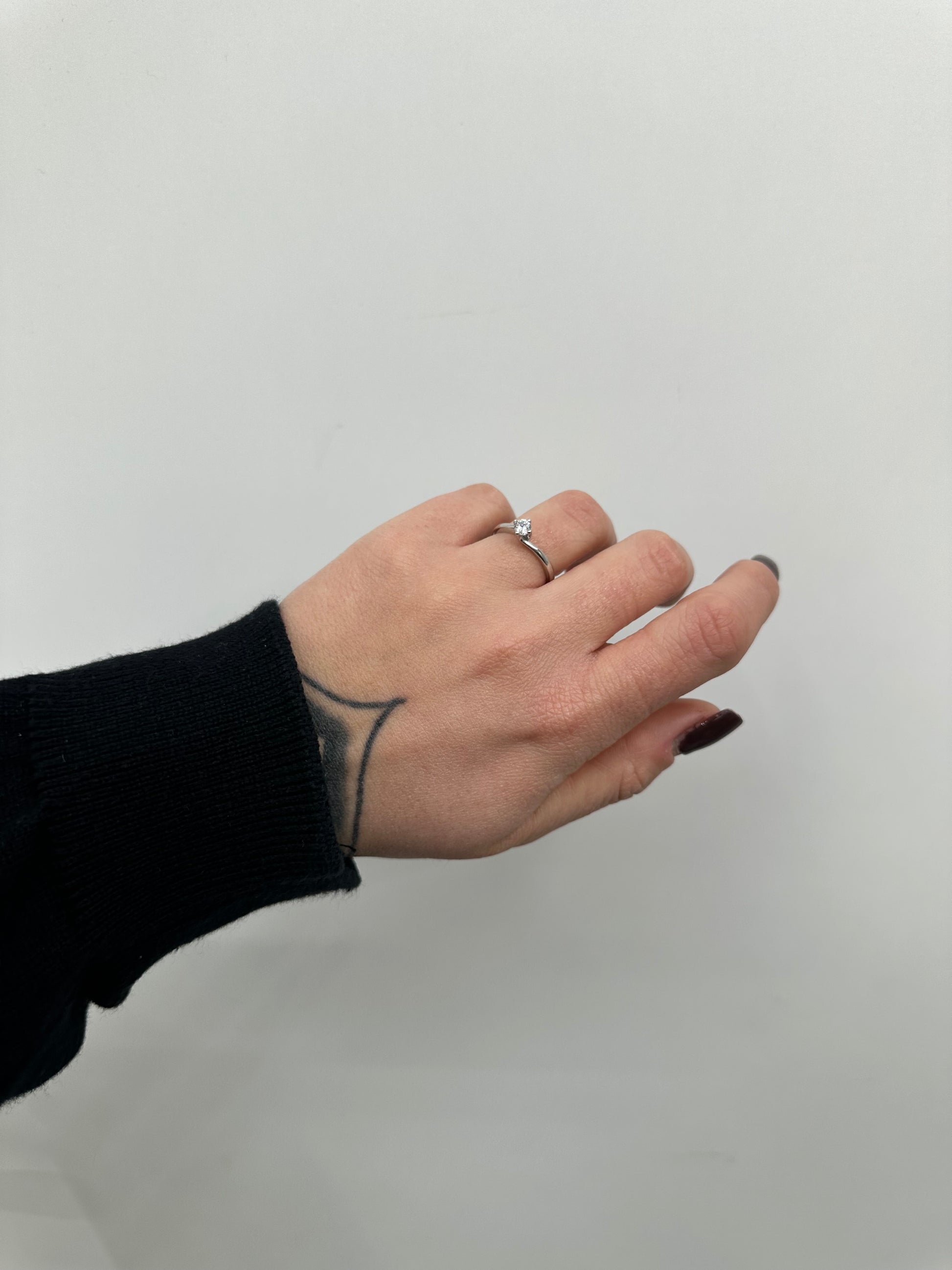 ANELLO SOLITARIO ARGENTO 925