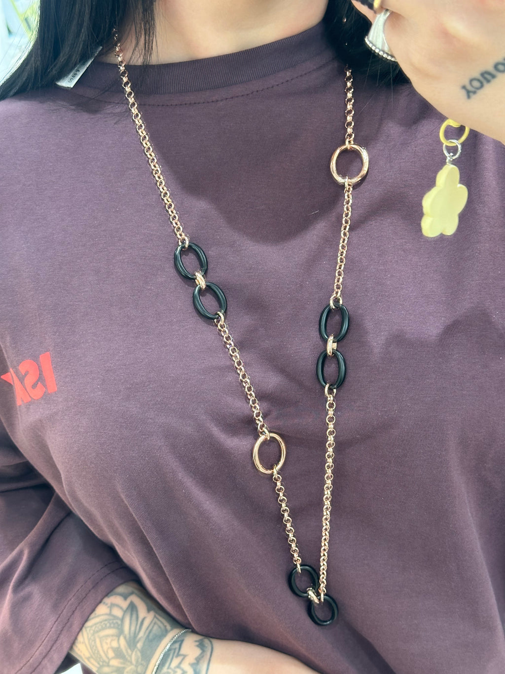 COLLANA ROSE GOLD ACCIAIO