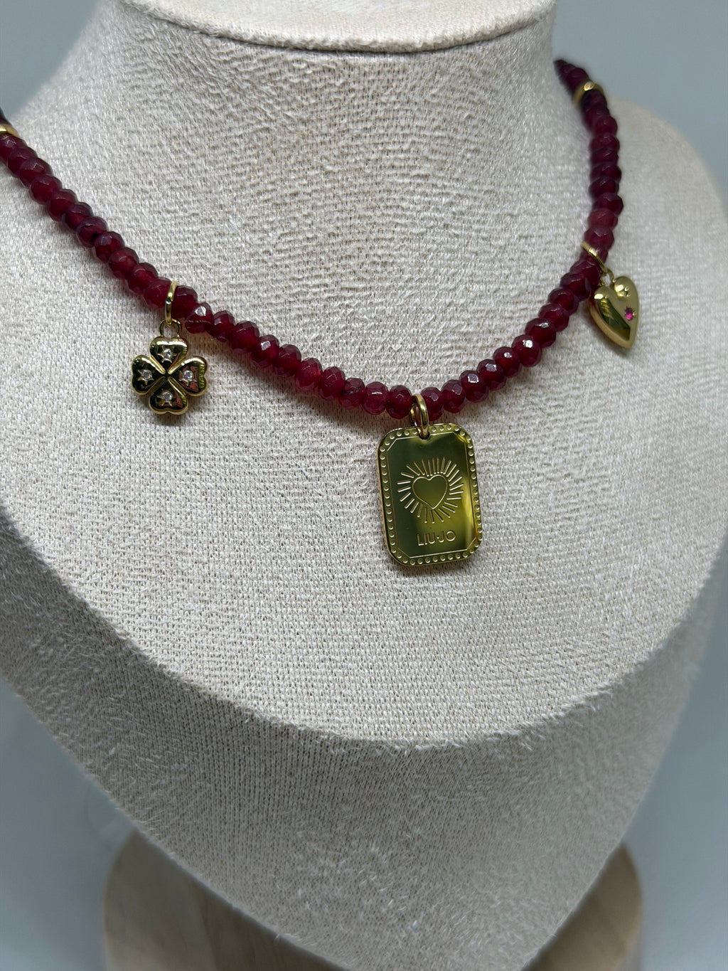 COLLANA LIU JO RED CON PENDENTI