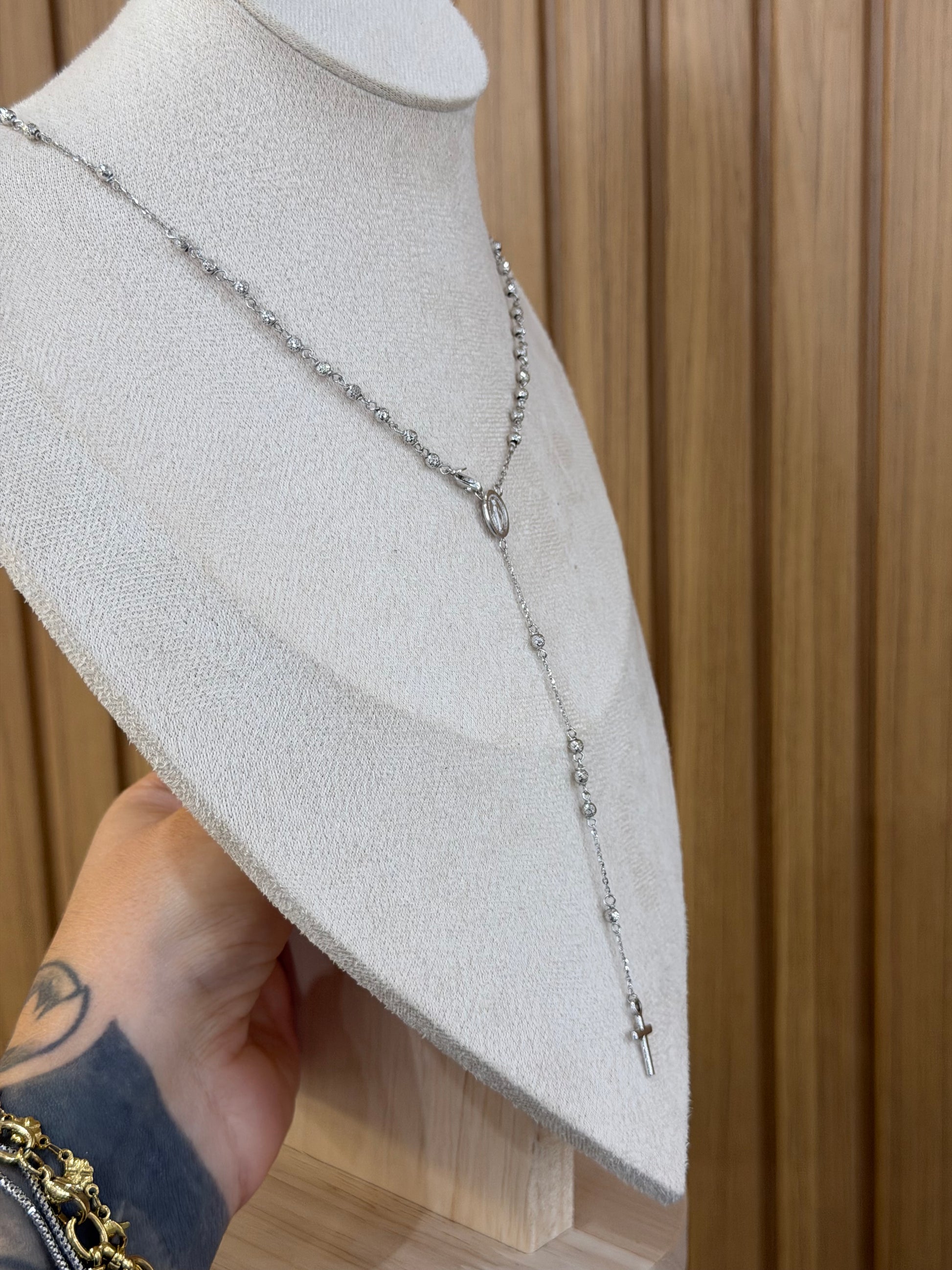 ROSARIO ORO 18KT MILLE LUCI ORO BIANCO