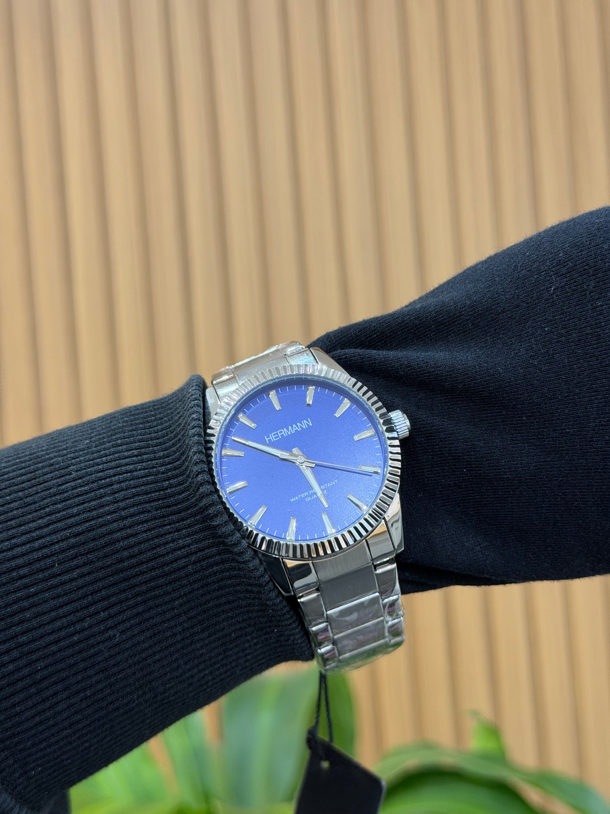 OROLOGIO HERMANN QUADRANTE BLU