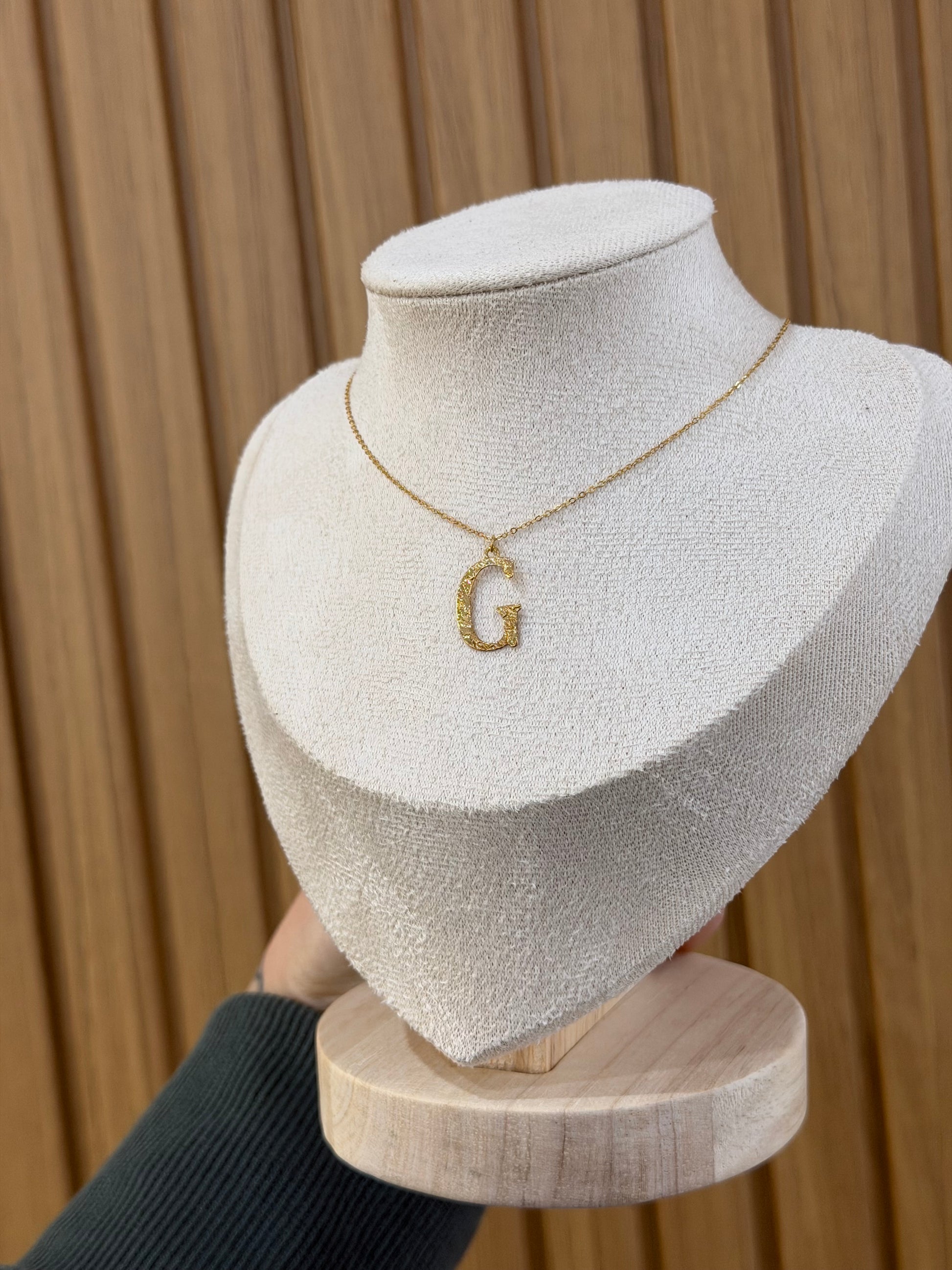 COLLANA LETTERA G DANA ORO 9 CARATI