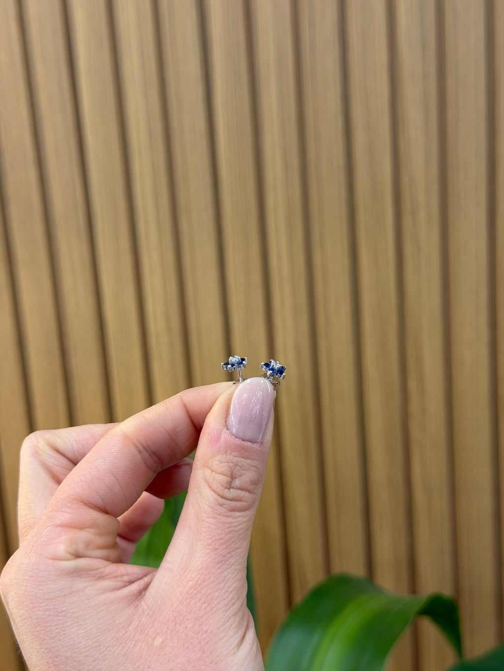 ORECCHINI FLOWERS BLUE ARGENTO 925