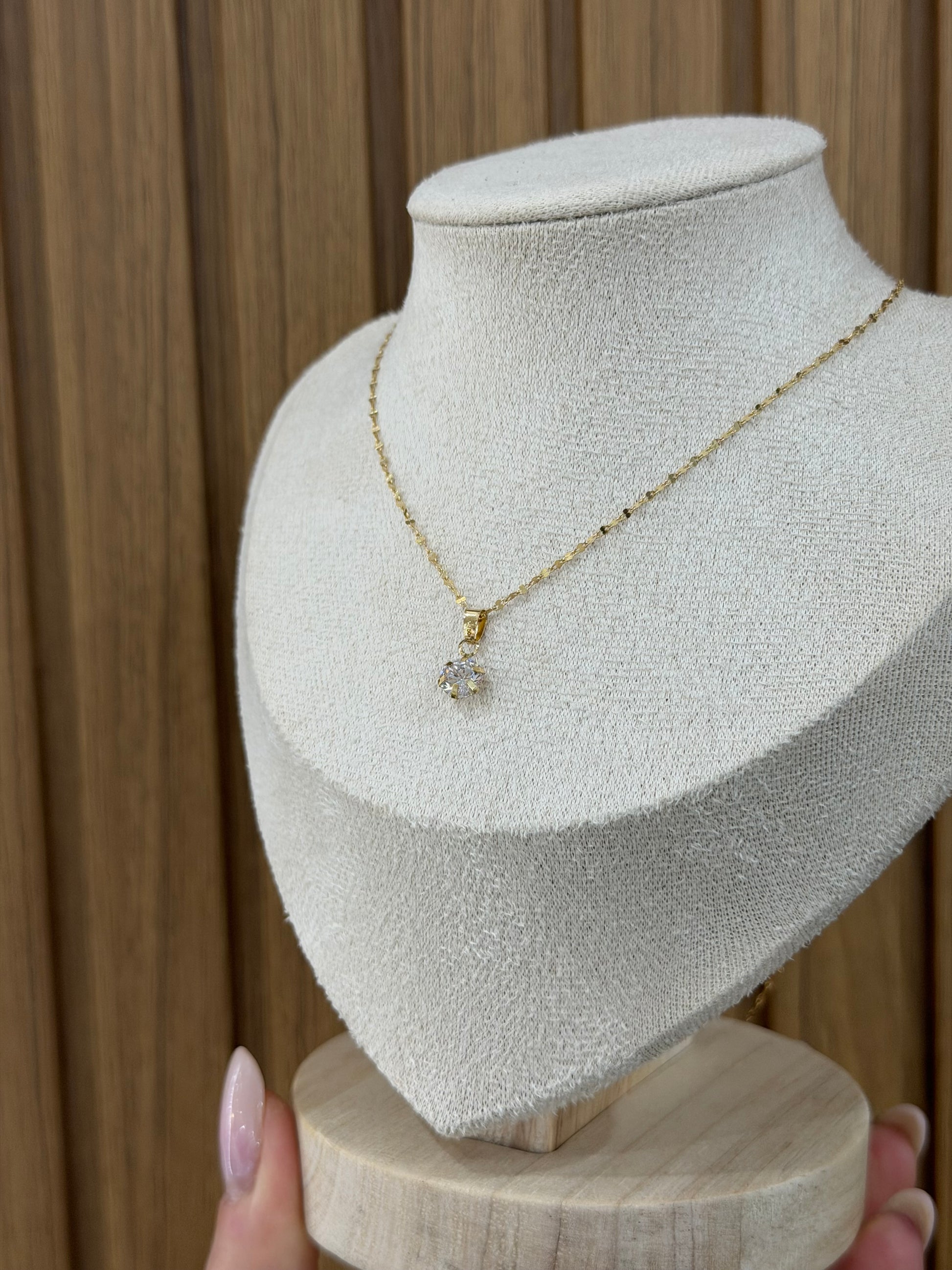 COLLANA PUNTO LUCE ORO 18KT