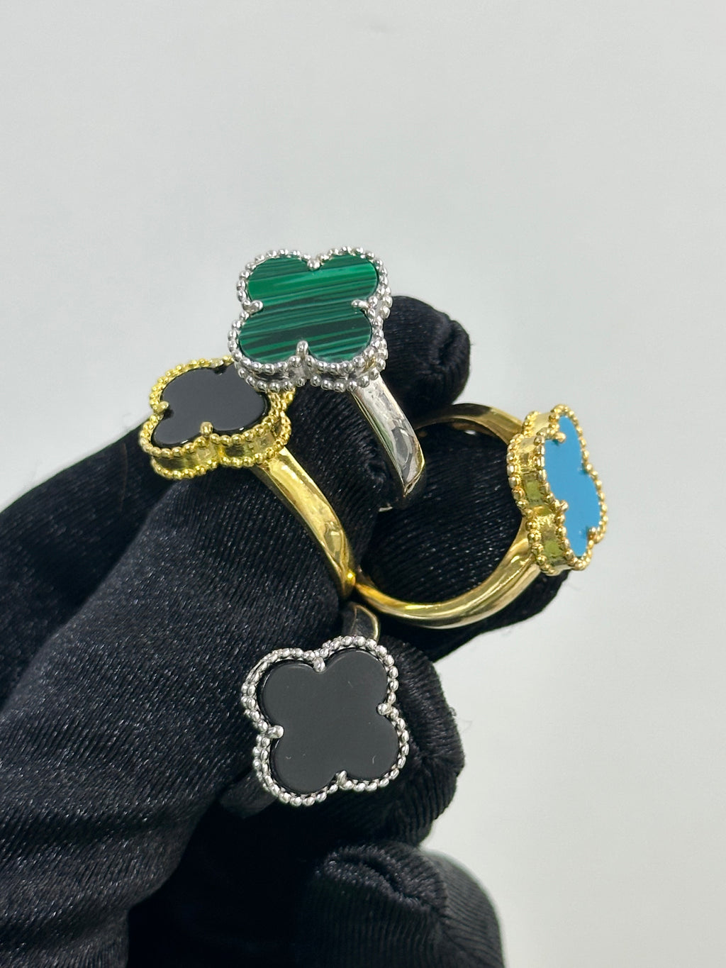 ANELLO QUADRIFOGLIO ARGENTO 925