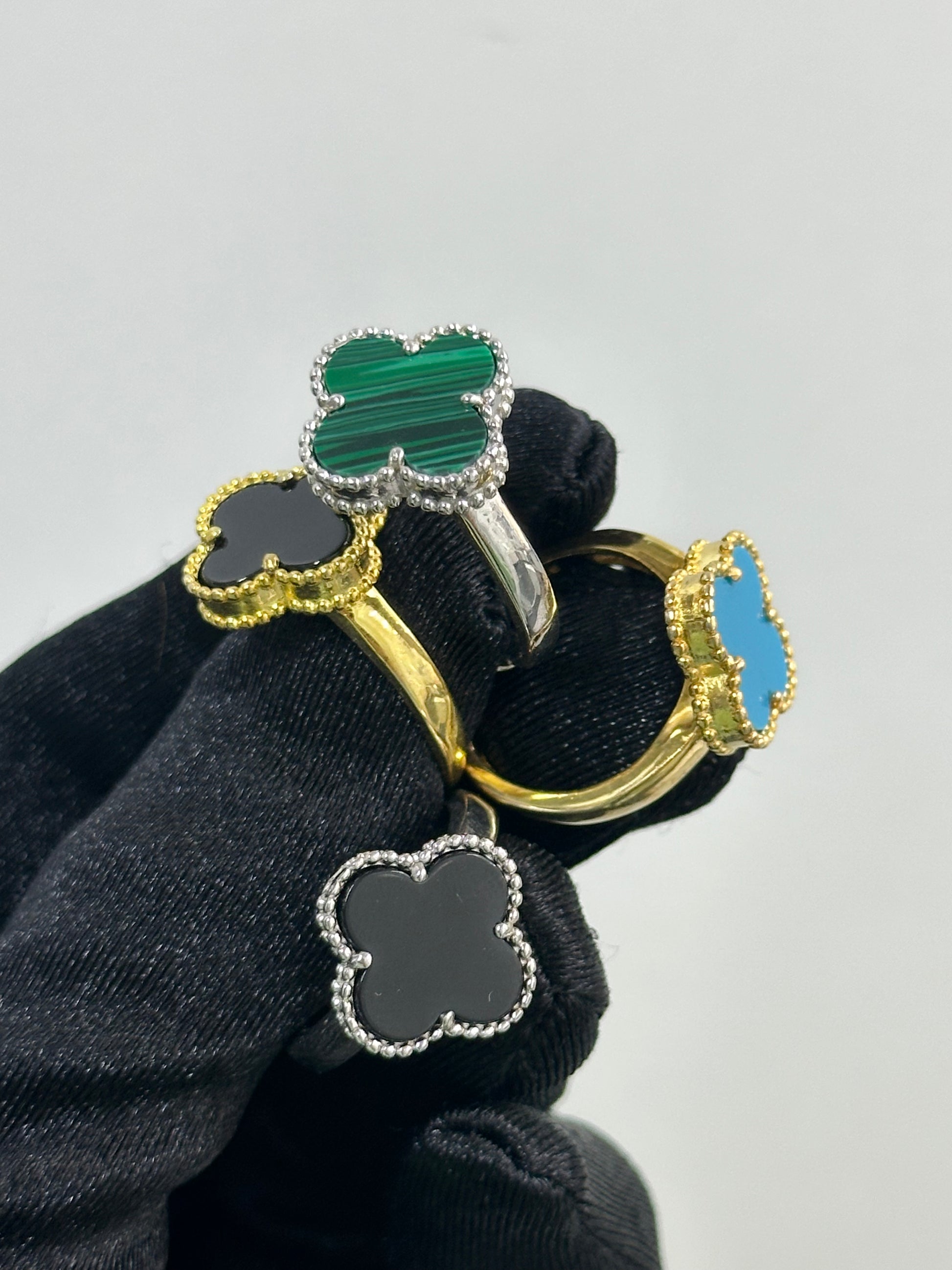 ANELLO QUADRIFOGLIO ARGENTO 925
