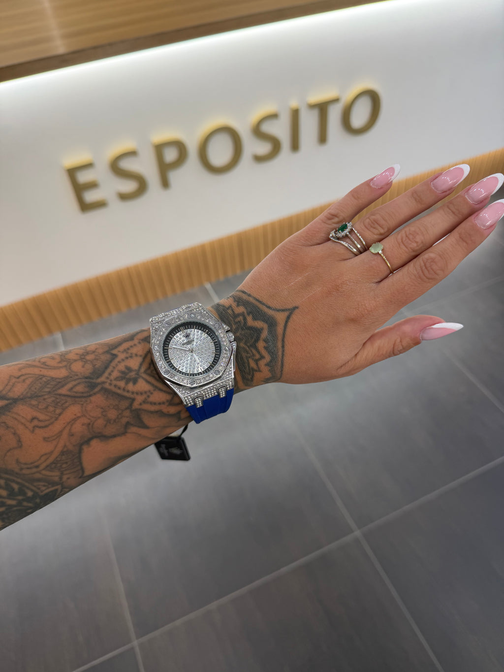OROLOGIO RAPPER AMERICA BLU