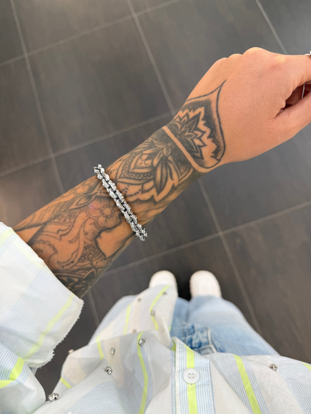 BRACCIALE DRACO IN ACCIAIO