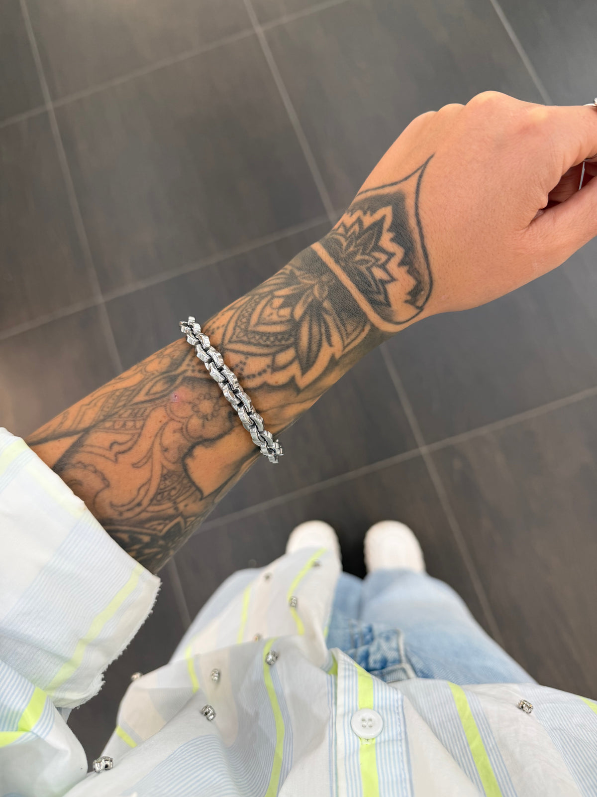BRACCIALE DRACO IN ACCIAIO