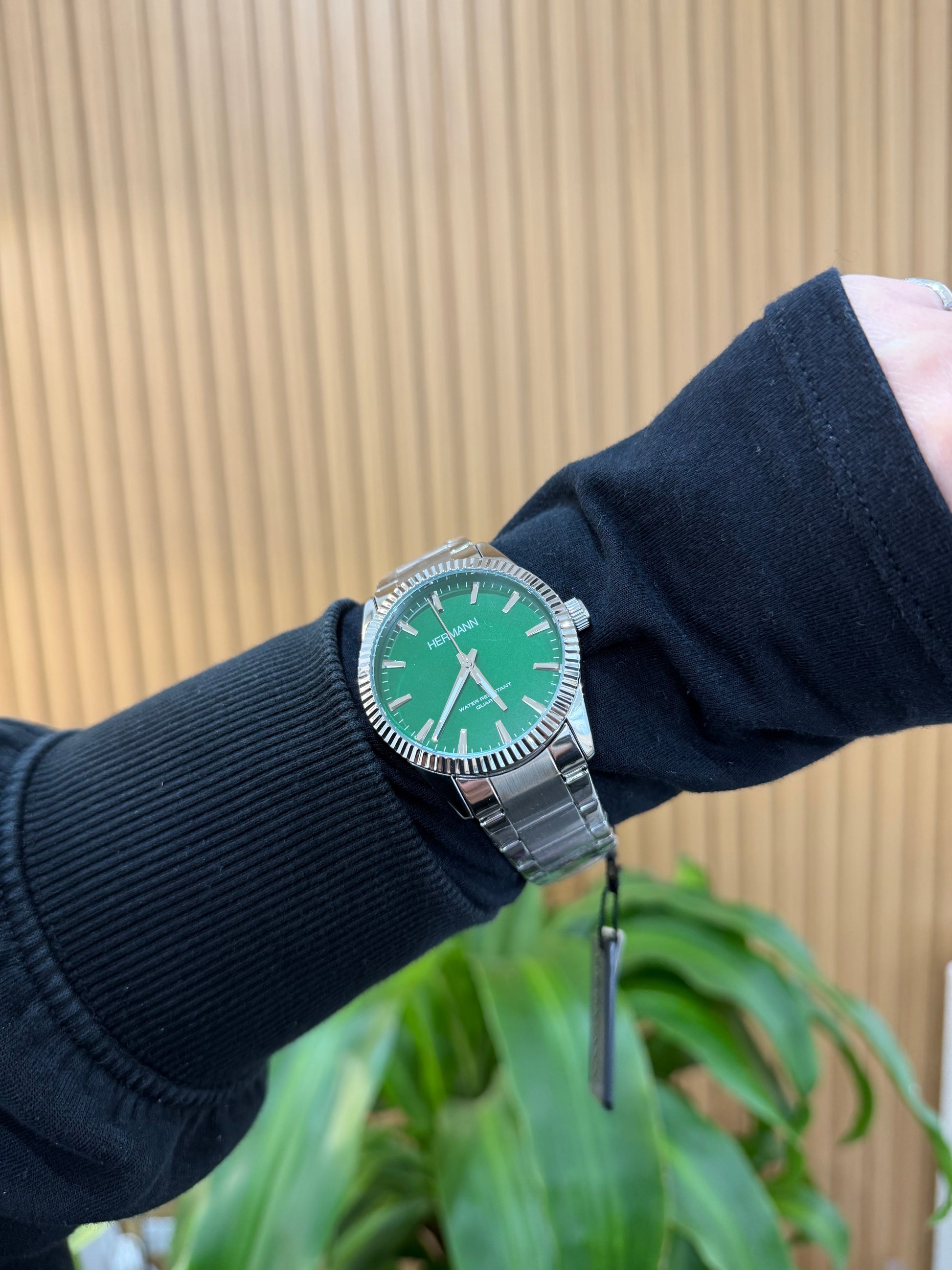 OROLOGIO HERMANN QUADRANTE VERDE