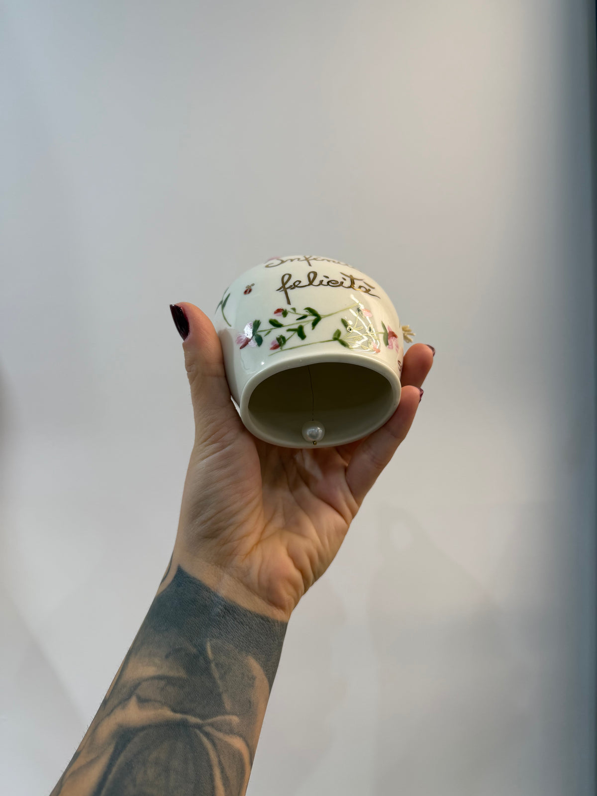 CAMPANA DI CERAMICA INFINITA FELICITÀ