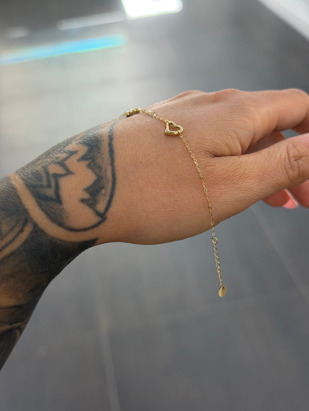 BRACCIALE ORO 18KT 3 CUORI