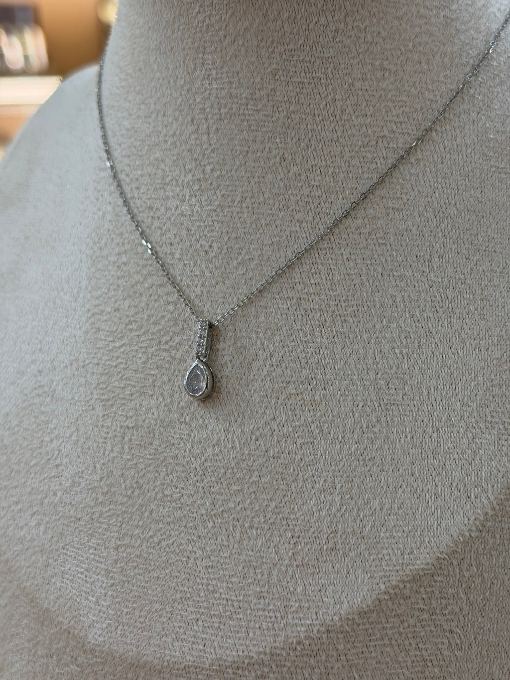 COLLANA GOCCIA ARGENTO 925